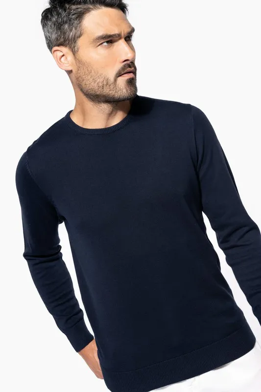 MAGLIONE SCOLLO TONDO MANICA LUNGA DA UOMO