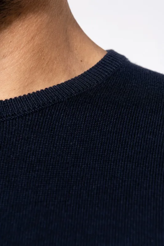 MAGLIONE SCOLLO TONDO MANICA LUNGA DA UOMO