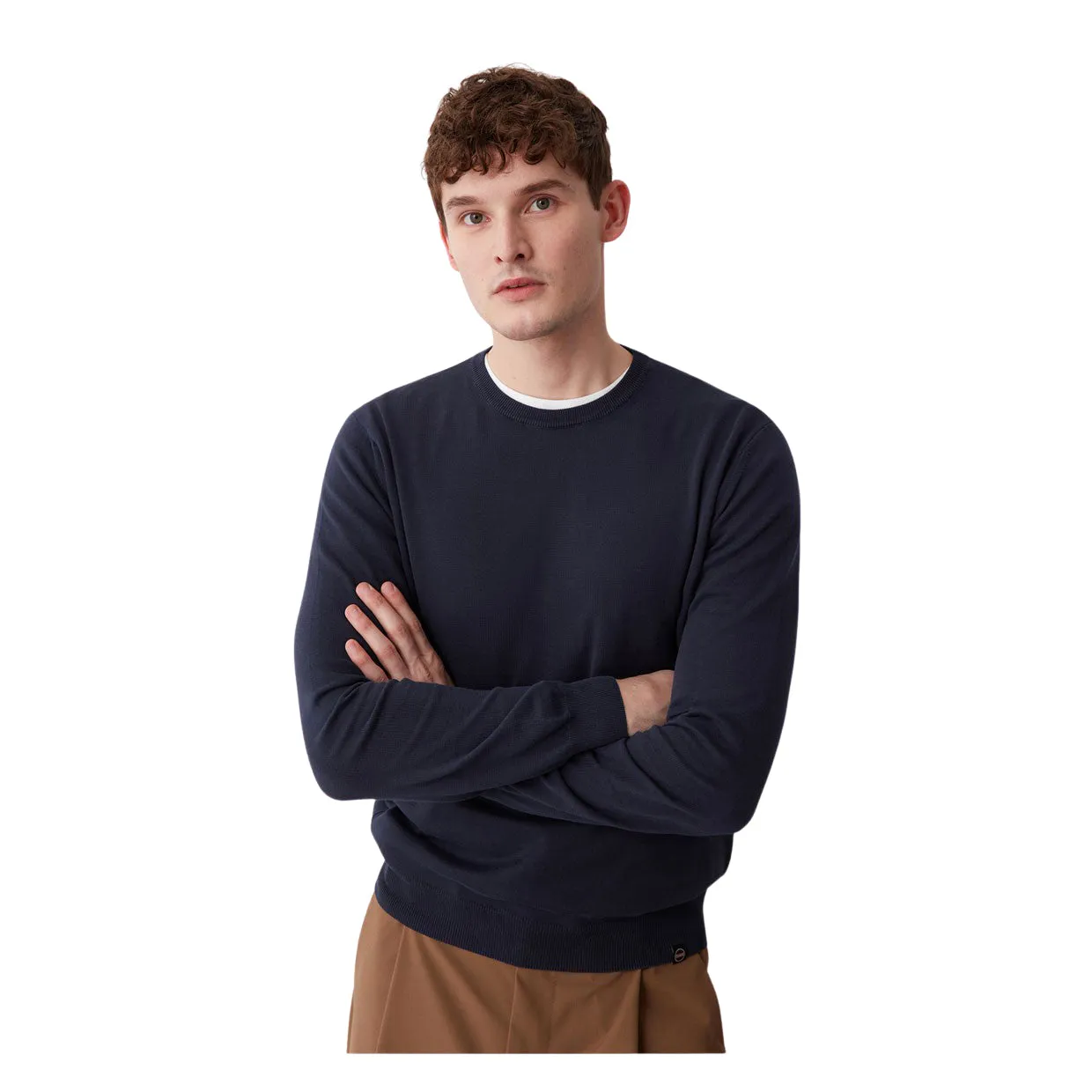 Maglione Uomo Colmar Girocollo Delavè Blu Navy