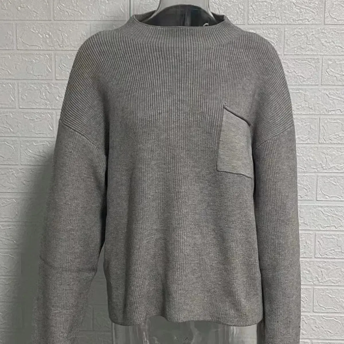 Maglioni da donna Autunno Inverno Nuovo maglione da donna girocollo manica lunga tasca maglieria pullover maglione