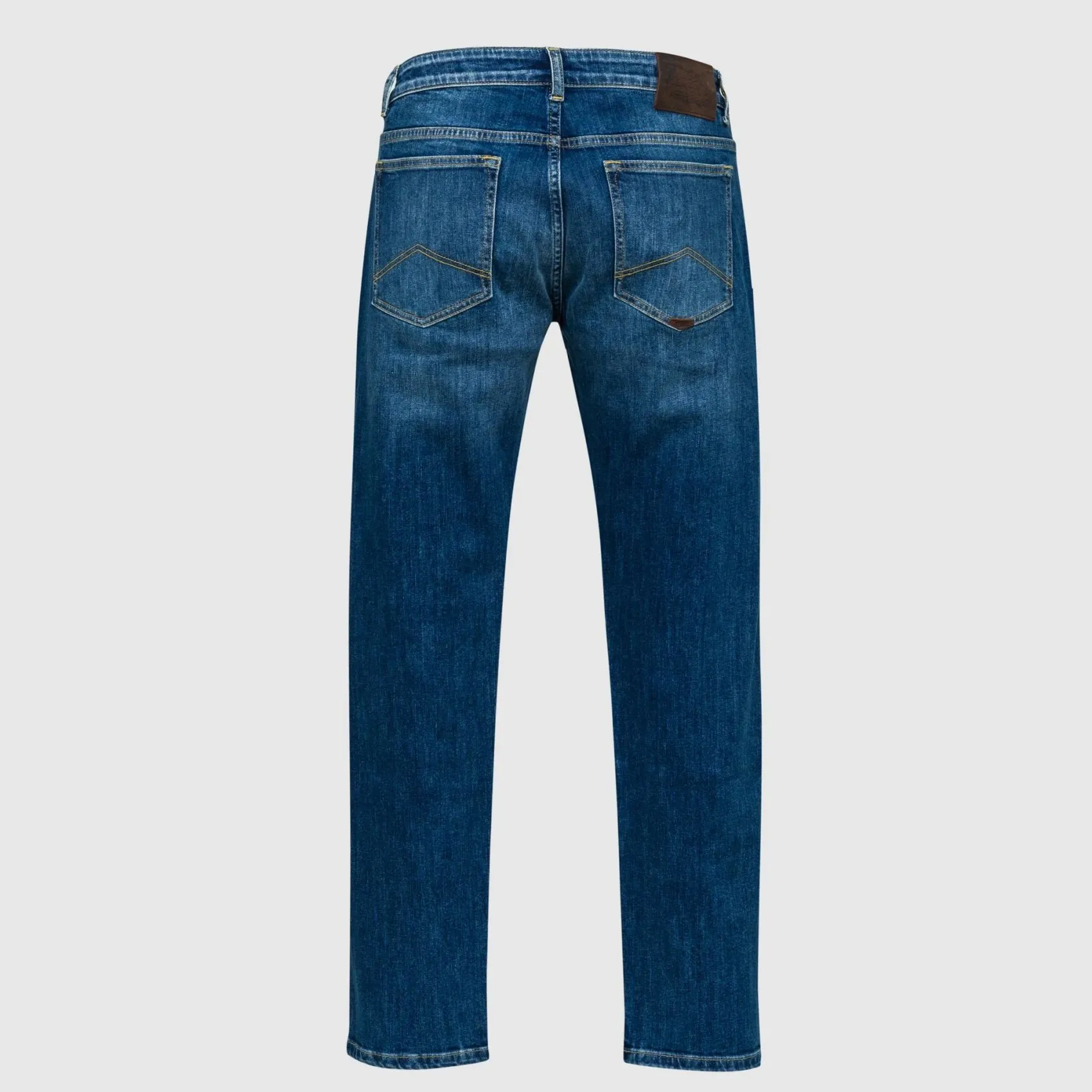Medium wash stretch jeans mcs regular fit denim