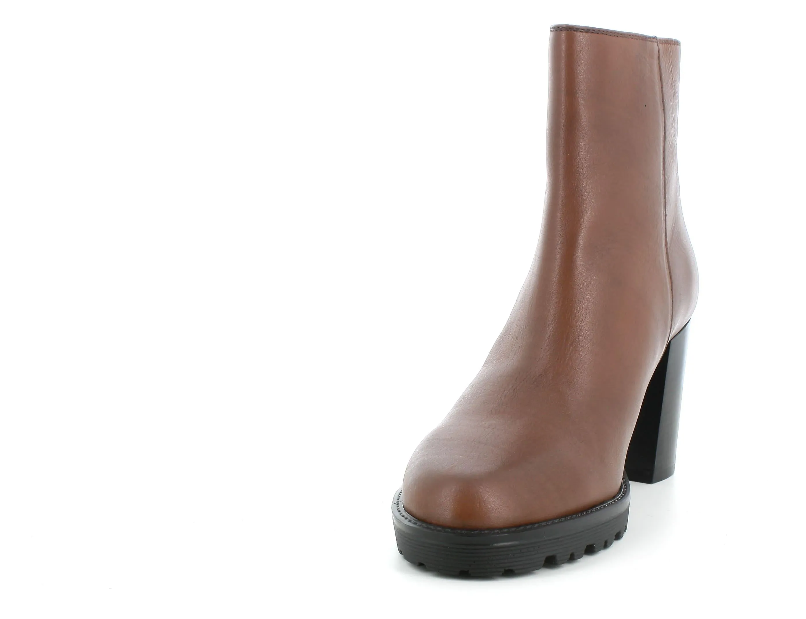 Melluso donna tronchetti in pelle marrone