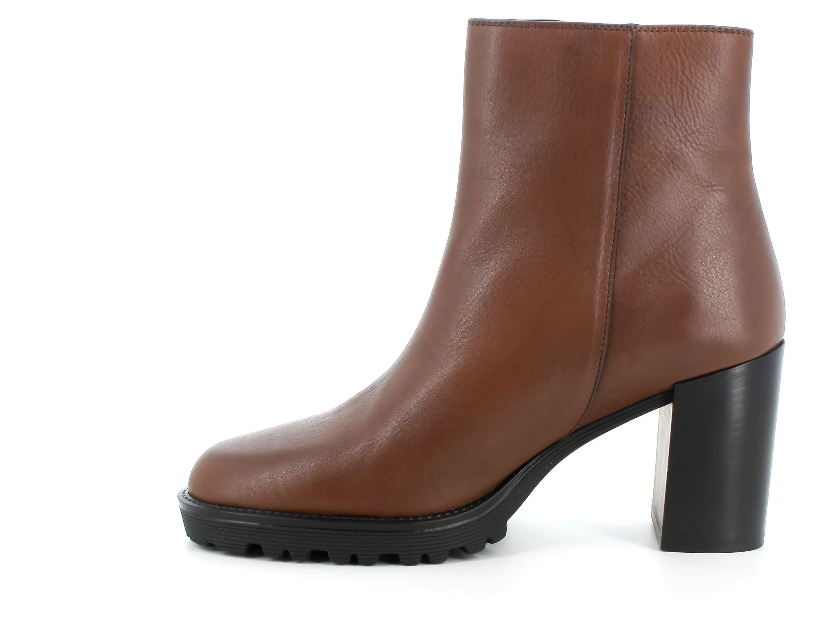 Melluso donna tronchetti in pelle marrone