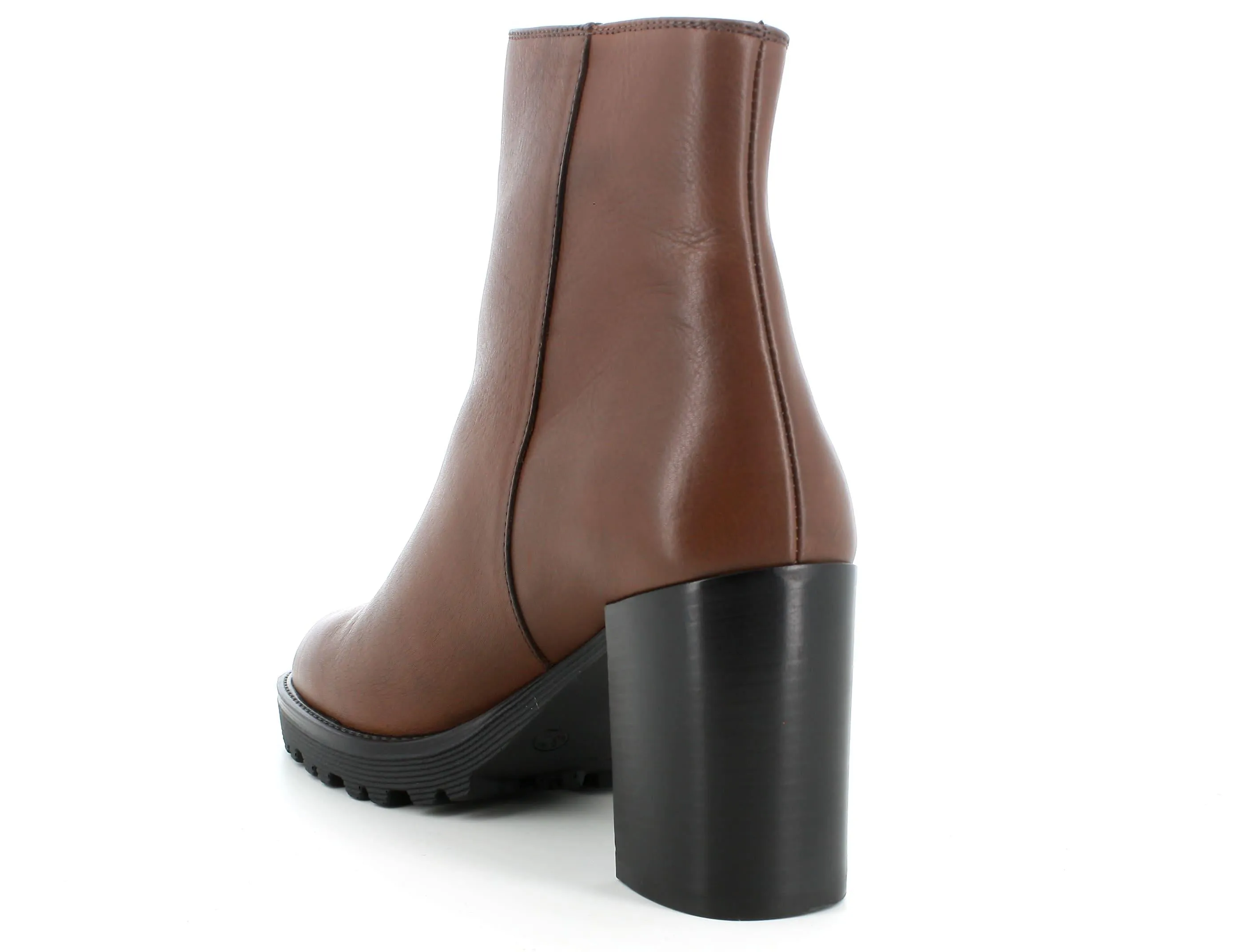Melluso donna tronchetti in pelle marrone