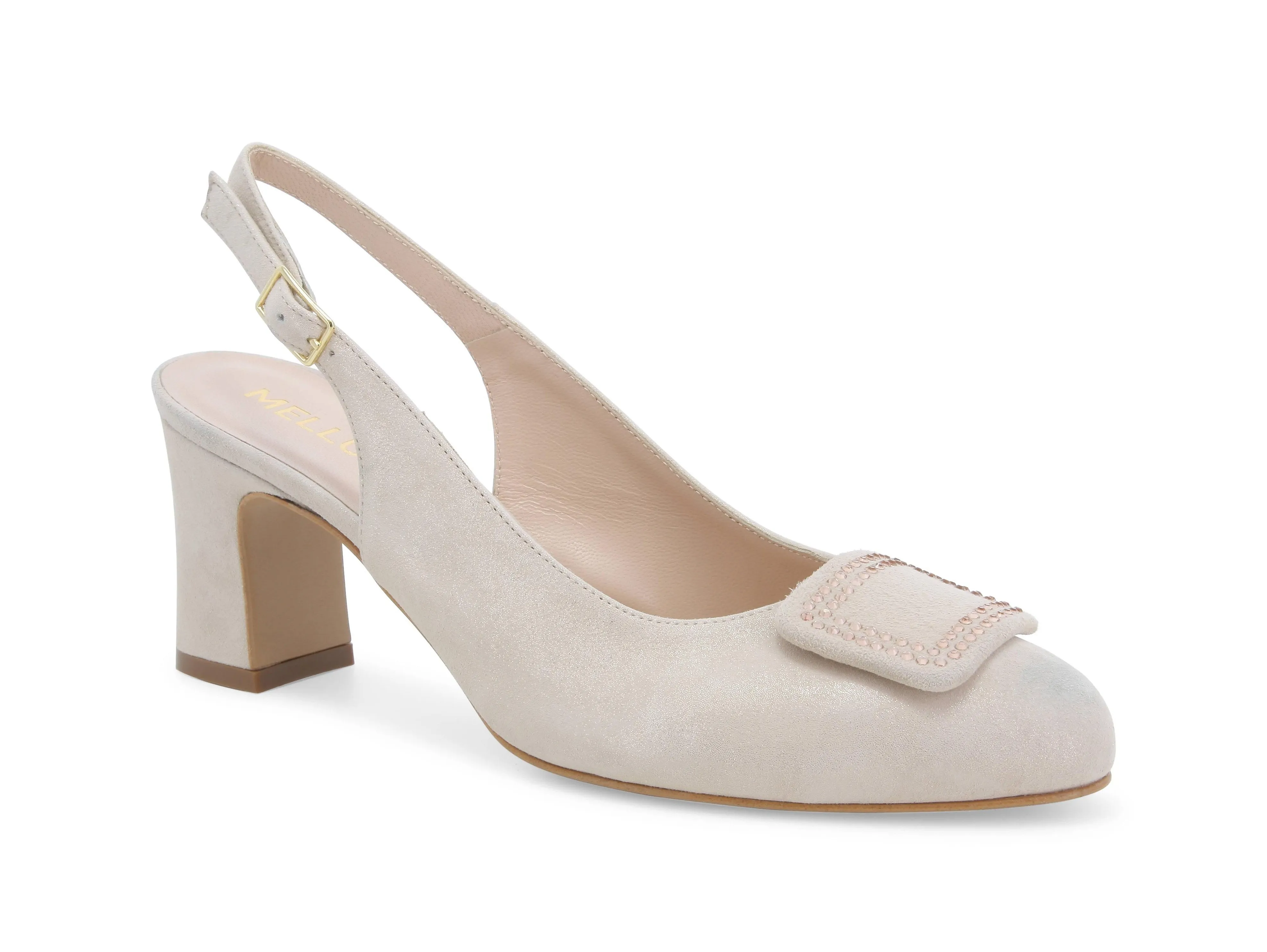 Melluso Décolleté Slingback Elegante per Cerimonia in Pelle