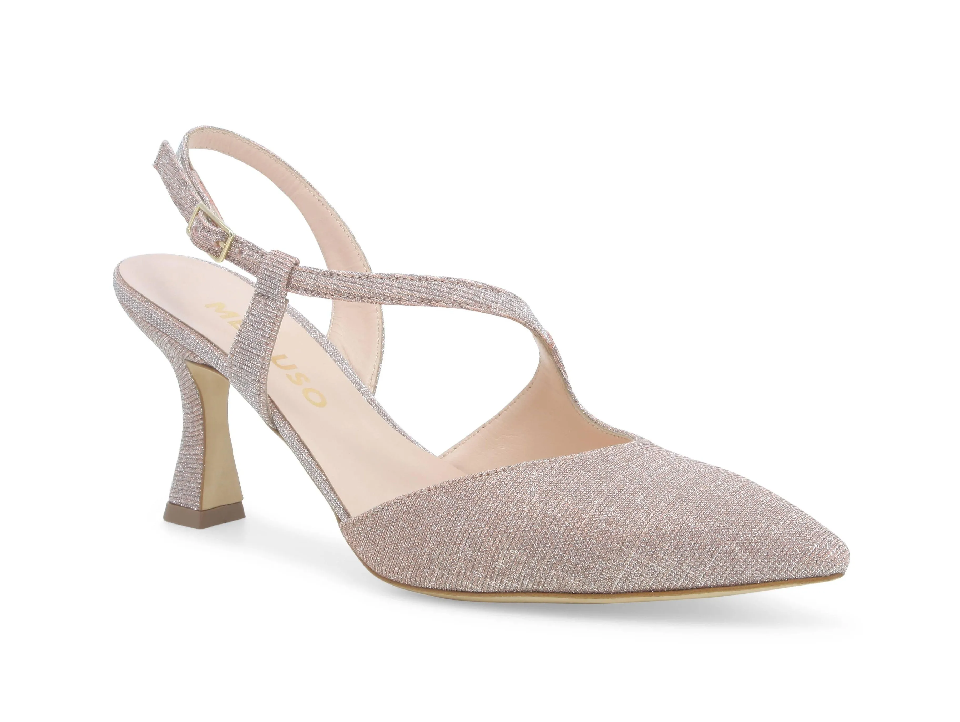 Melluso décolleté slingback tessuto galassia