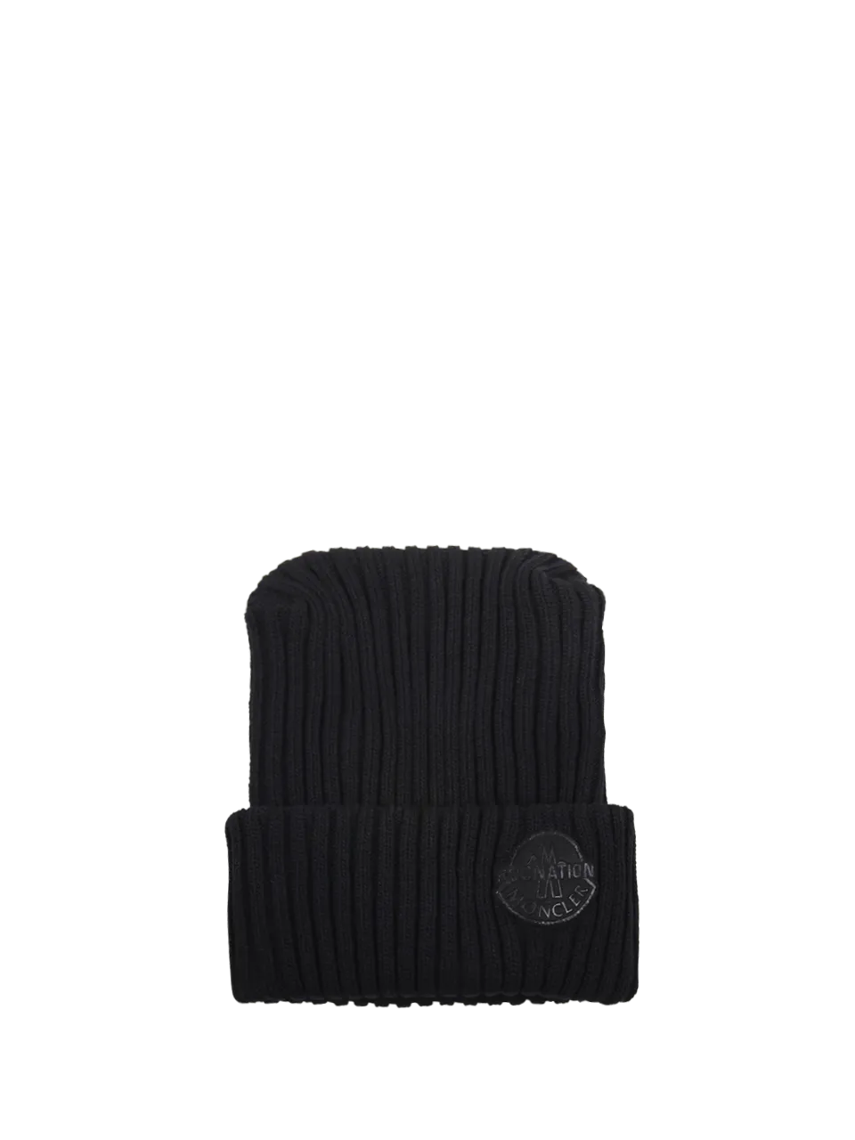 MEN MONCLER GENIUS ROC NATION BLACK VIRGIN WOOL HAT