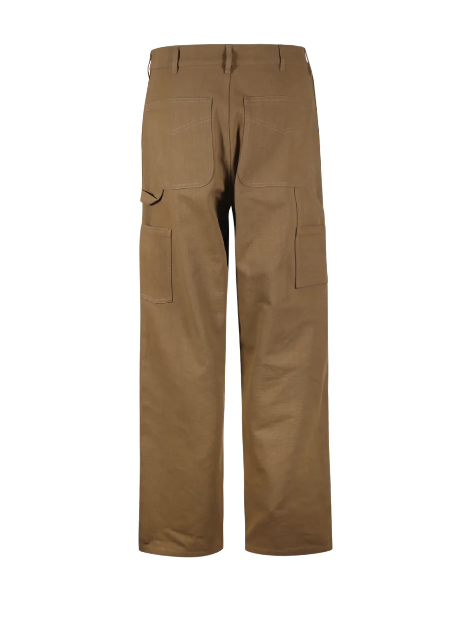 MEN MONCLER GENIUS ROC NATION BROWN COTTON TROUSERS