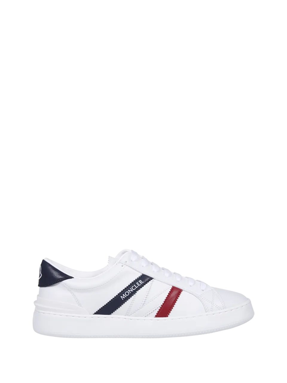 MEN MONCLER WHITE RUBBER MONACO M LOW TOP SNEAKER