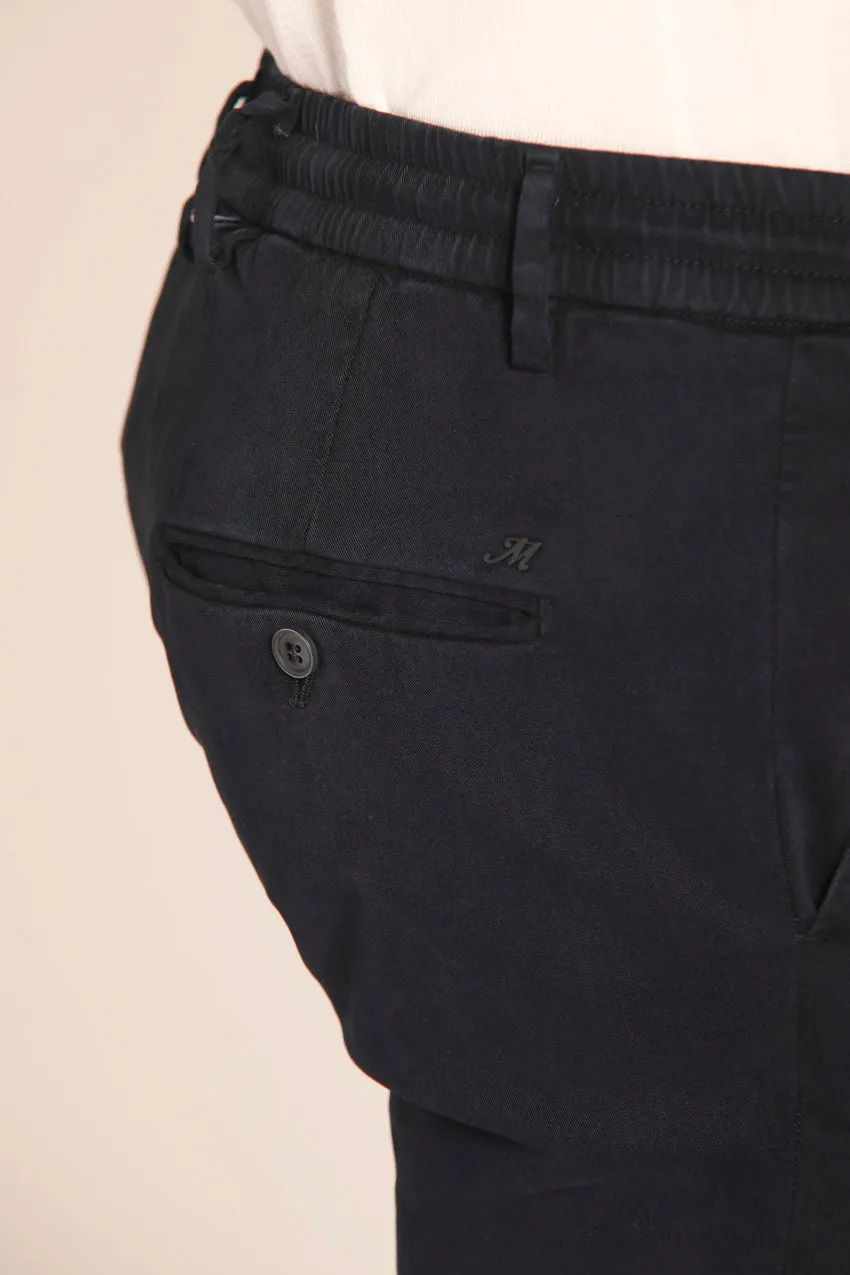 Milano Jogger pantalon chino homme en gabardine stretch coupe extra slim 