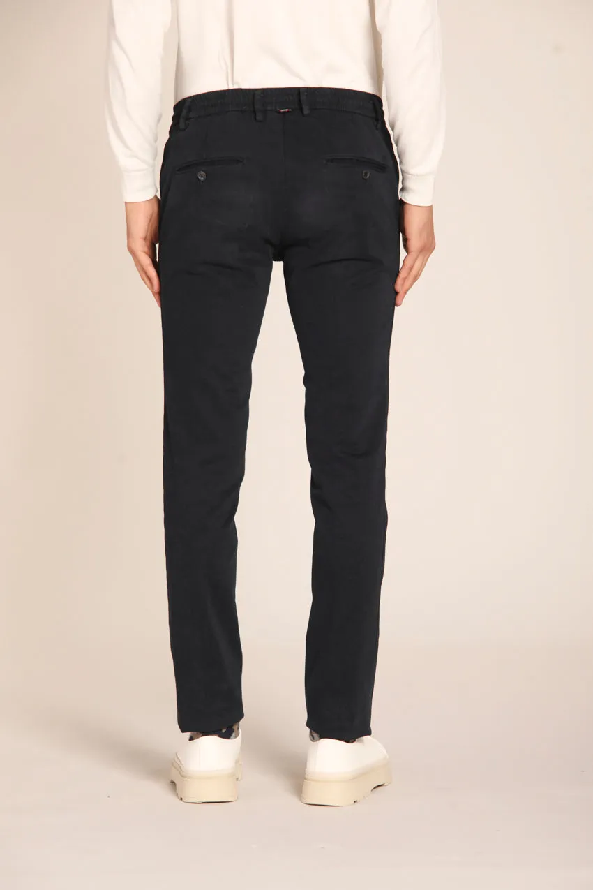 Milano Jogger pantalon chino homme en gabardine stretch coupe extra slim 