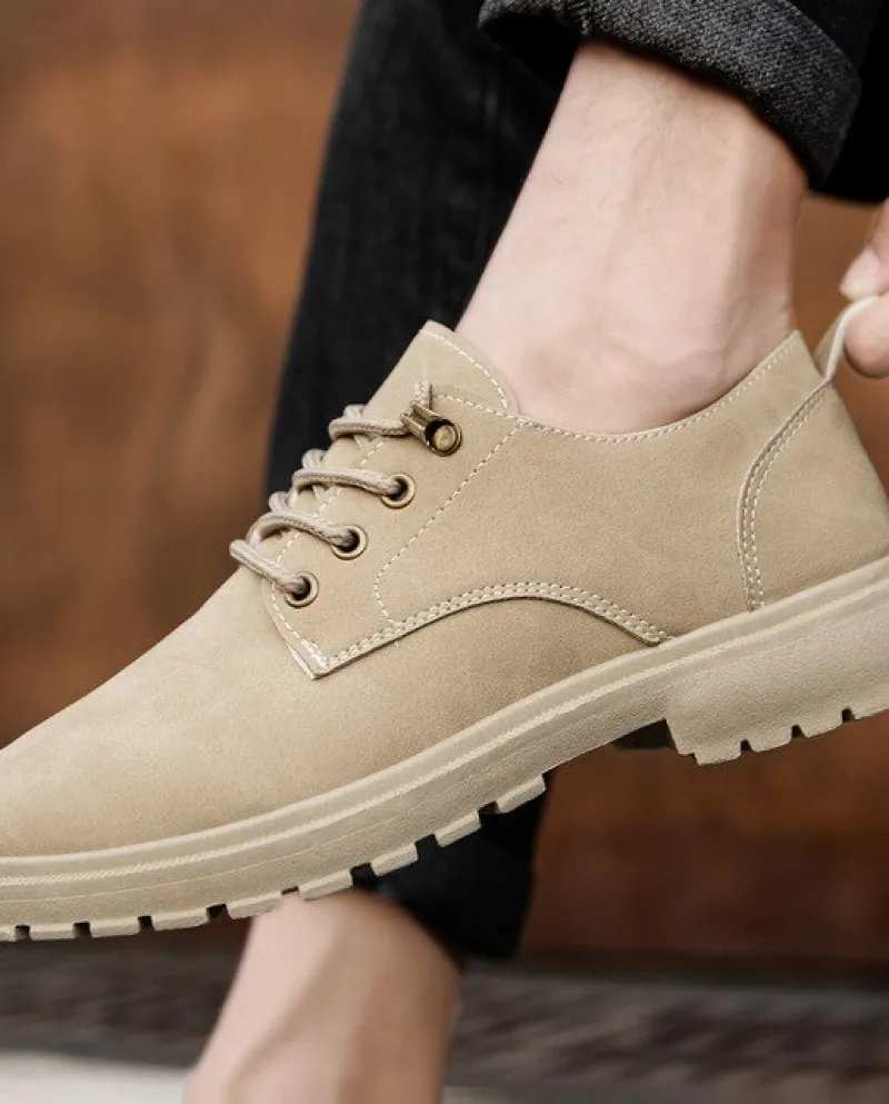 Mocassini comodi in pelle da uomo Sneakers Casual Flat Driving Lace Up Platform Shoes Calzature Botas De Invierno Para Ho