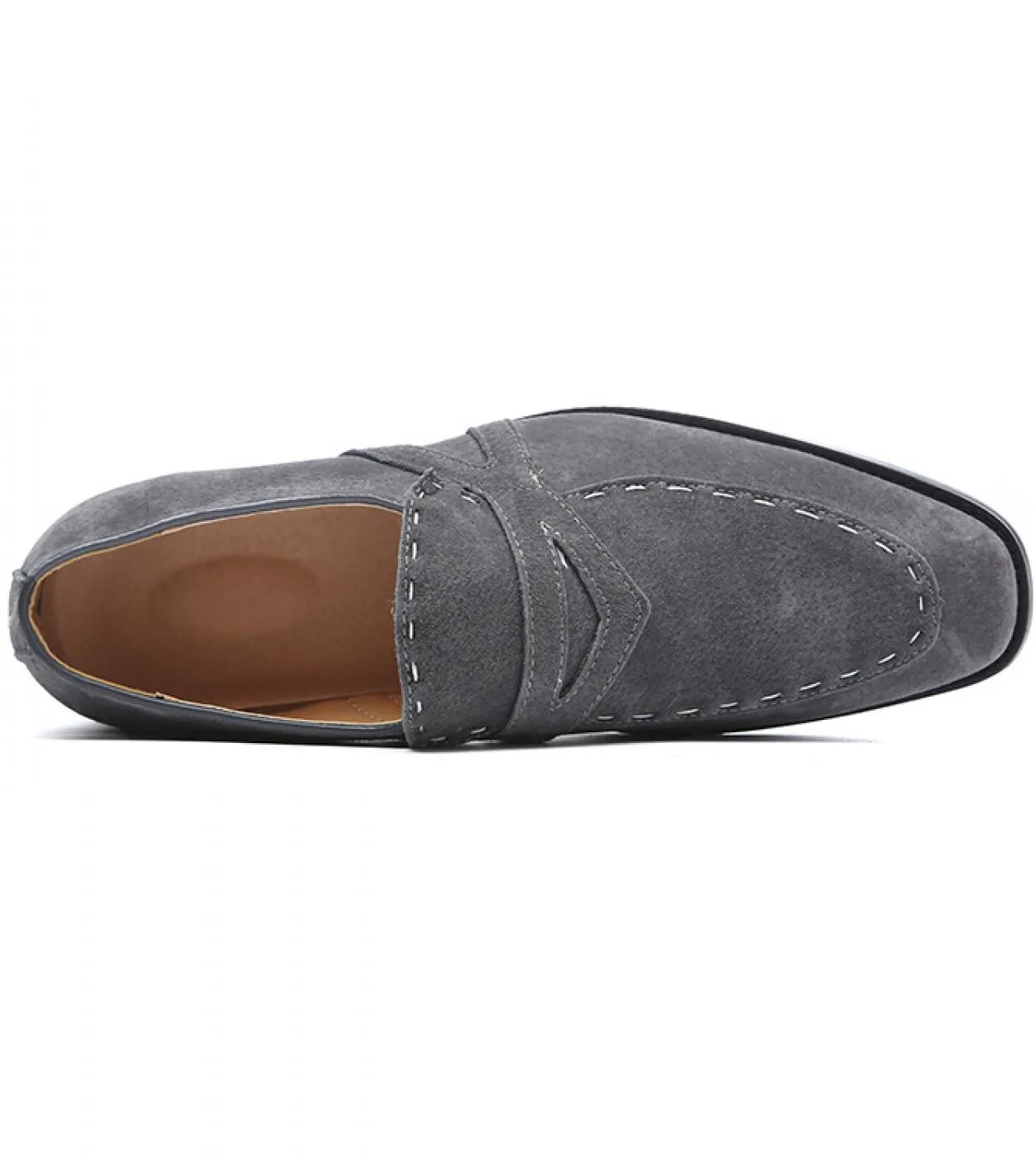 Mocassini in pelle scamosciata Moda uomo Scrub smerigliato a punta Scarpe casual da uomo di grandi dimensioni Scarpe eleganti da