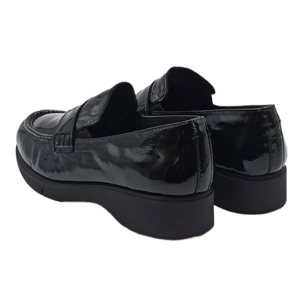 Mocassino donna in naplak Frau 53Z0 SHINE BLACK