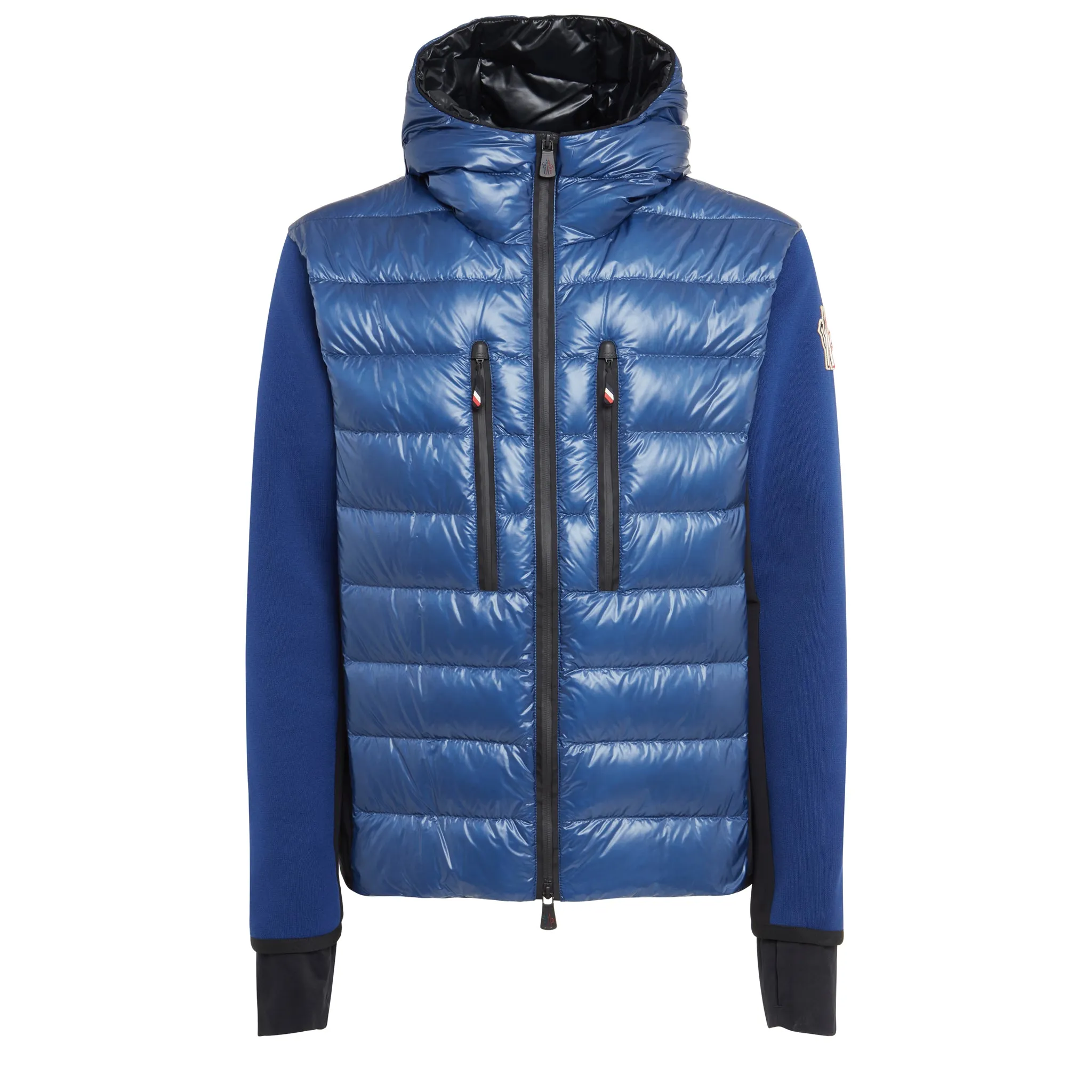 MONCLER  Cardigan in tessuto blu