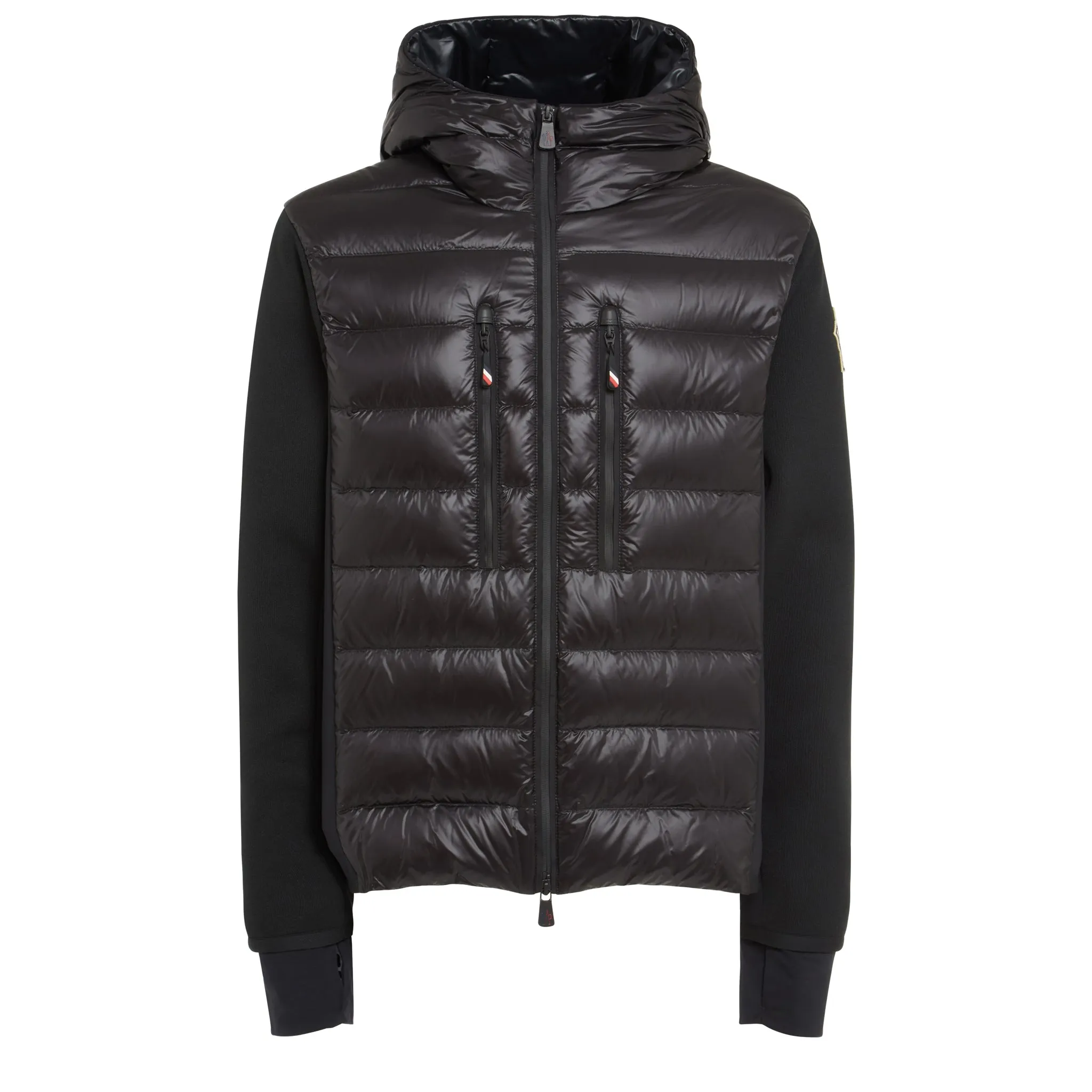 MONCLER  Cardigan in tessuto nero