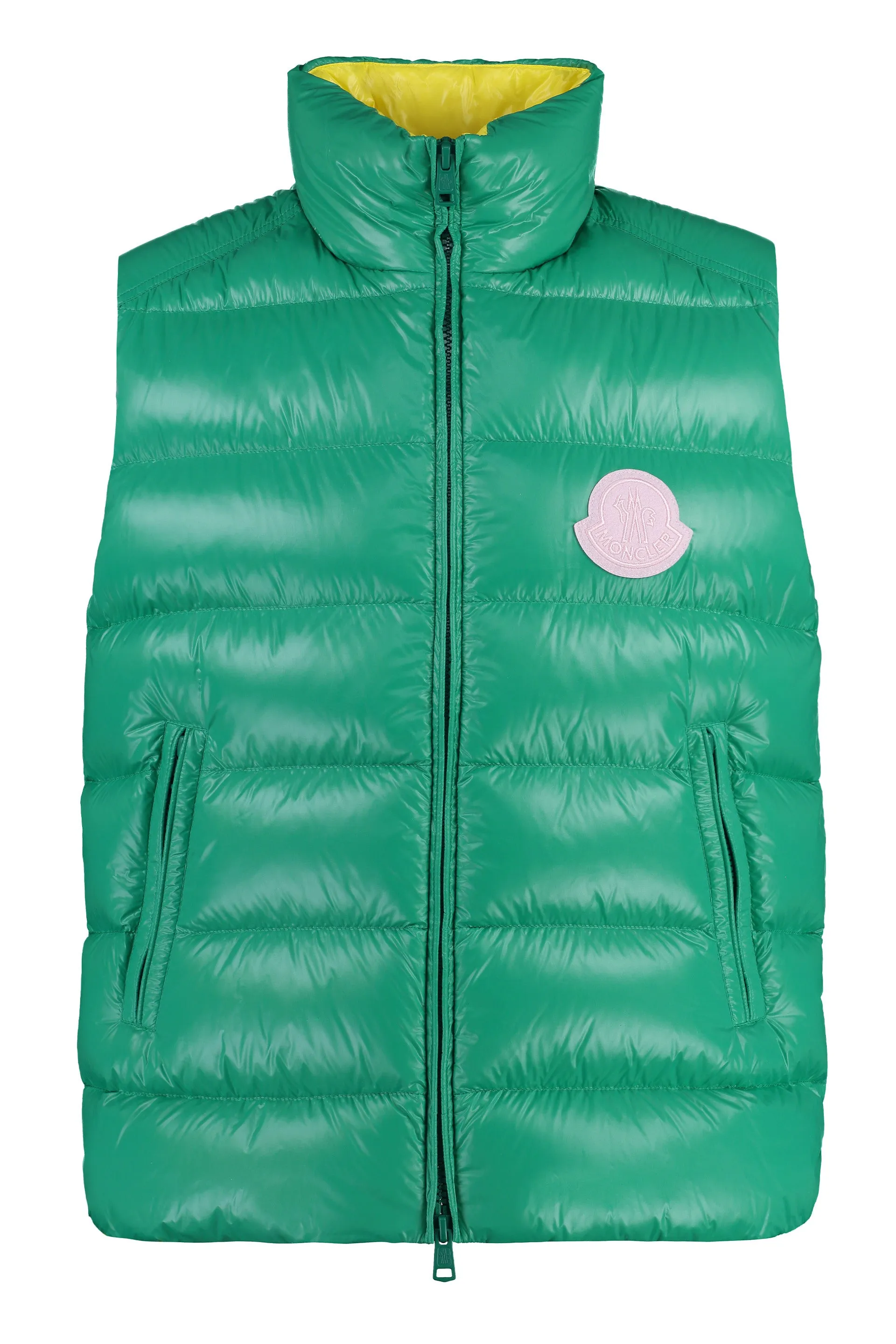 Moncler Gilet imbottito Parke con chiusura a zip