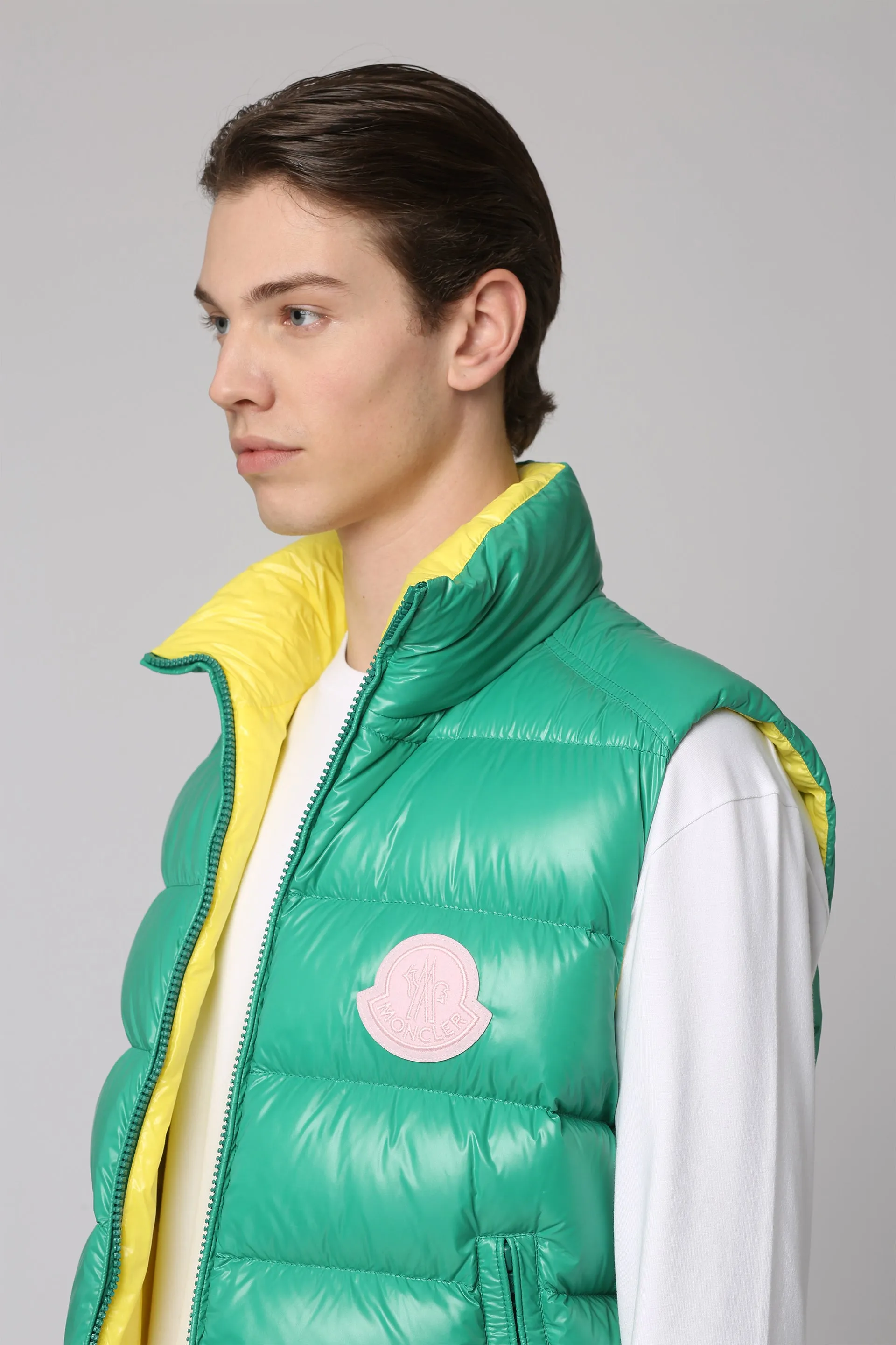 Moncler Gilet imbottito Parke con chiusura a zip