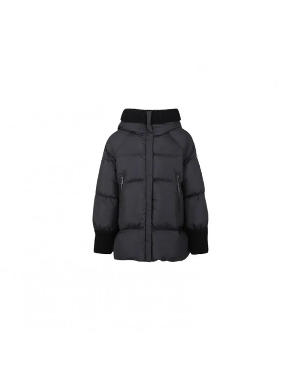 MONCLER     Giubbino Ronda nero con logo Moncler