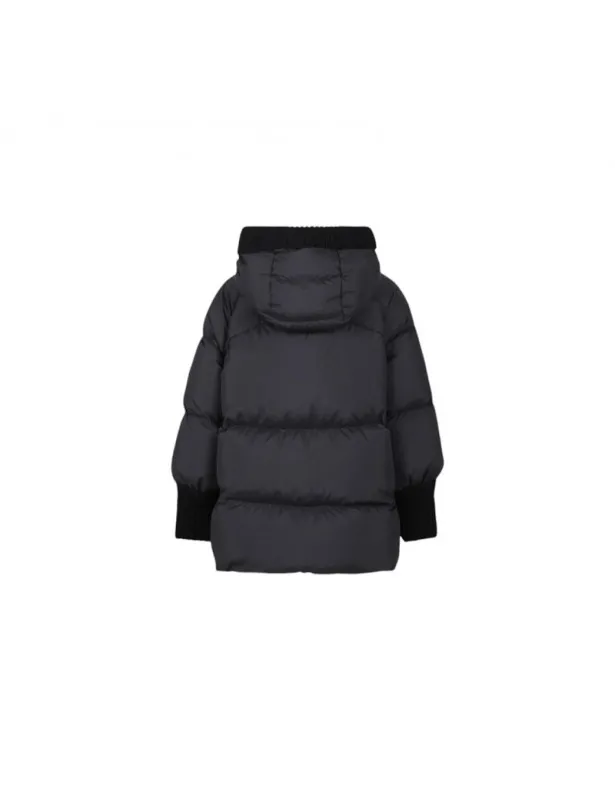 MONCLER     Giubbino Ronda nero con logo Moncler