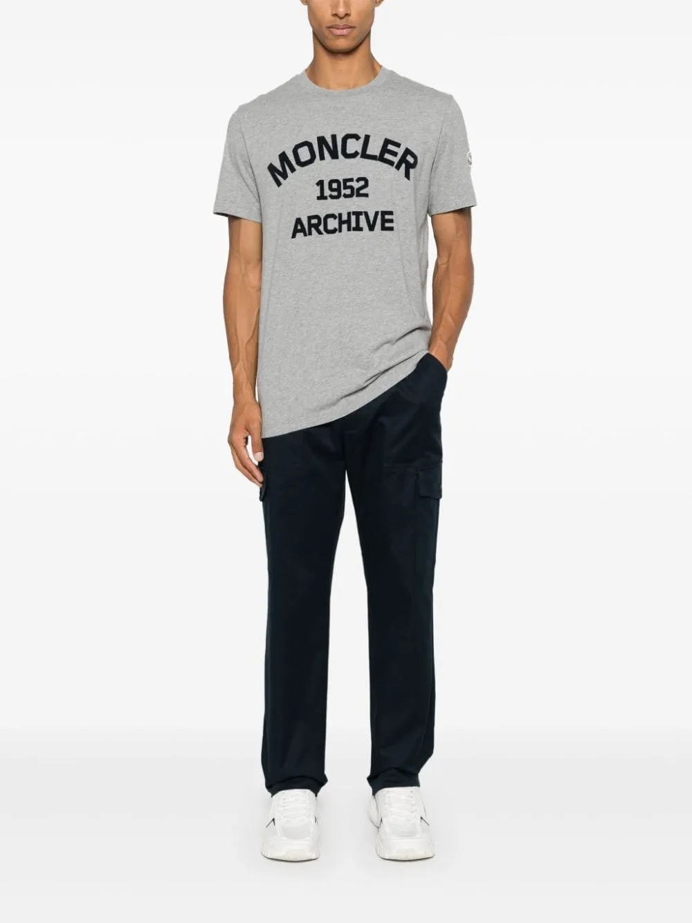 Moncler-Pantaloni con applicazione