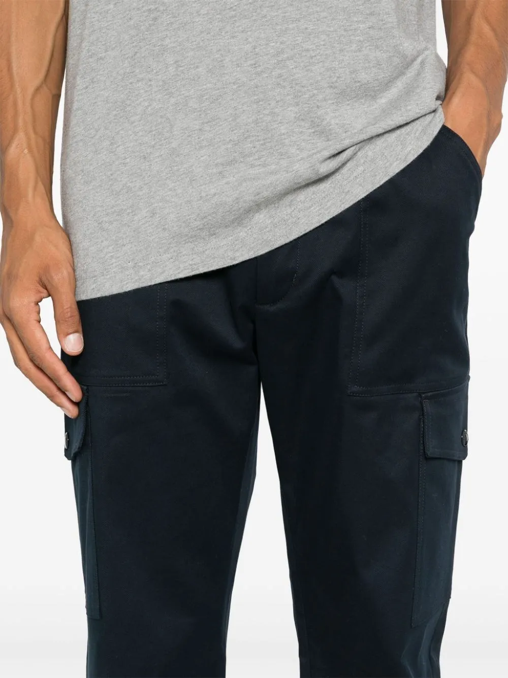 Moncler-Pantaloni con applicazione