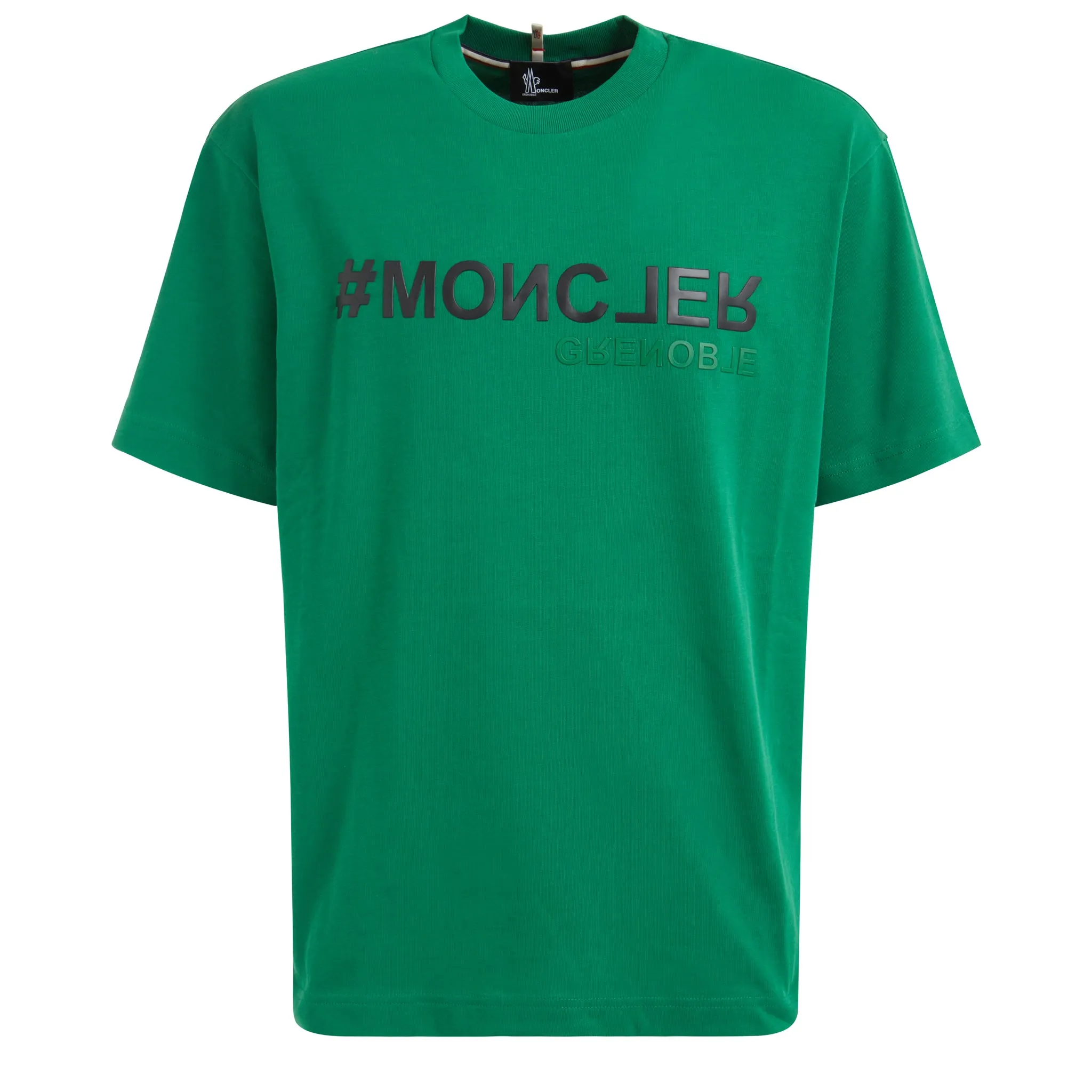 MONCLER  T-shirt in cotone verde