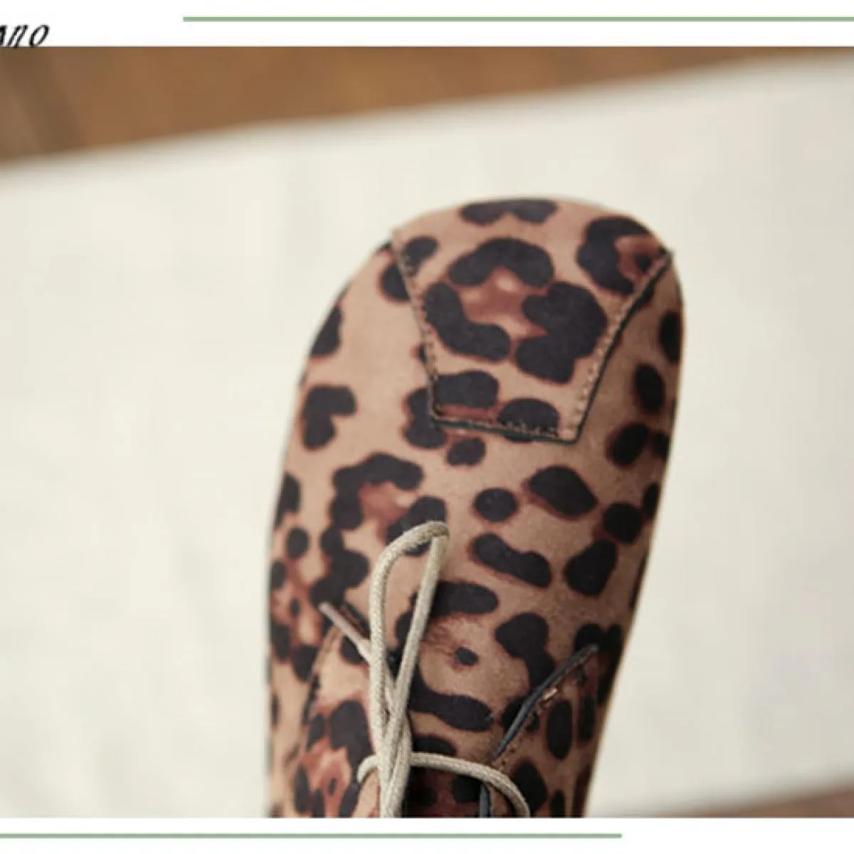 Mori Girl Stivaletti letterari retrò modello leopardato stringati stivali da donna con suola morbida per studenti stivaletti pia