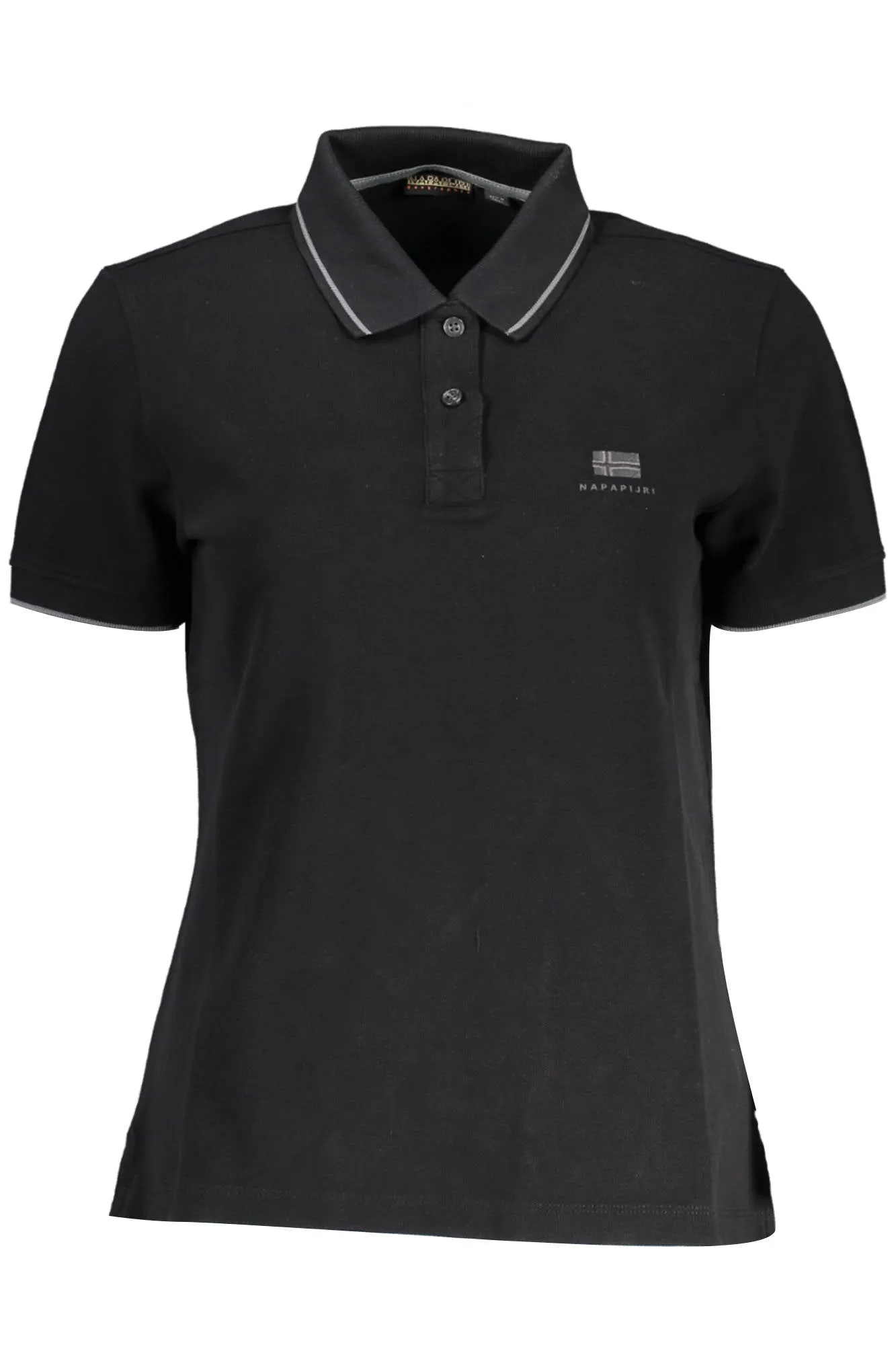 Napapijri polo maniche corte nero   