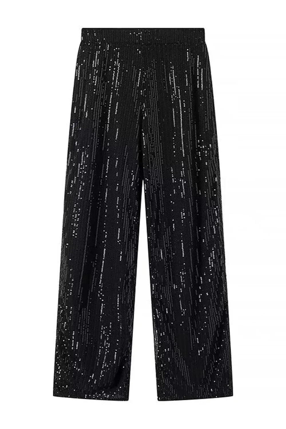 Nero Scintillante Paillettes 2 Pezzi Donna Abiti