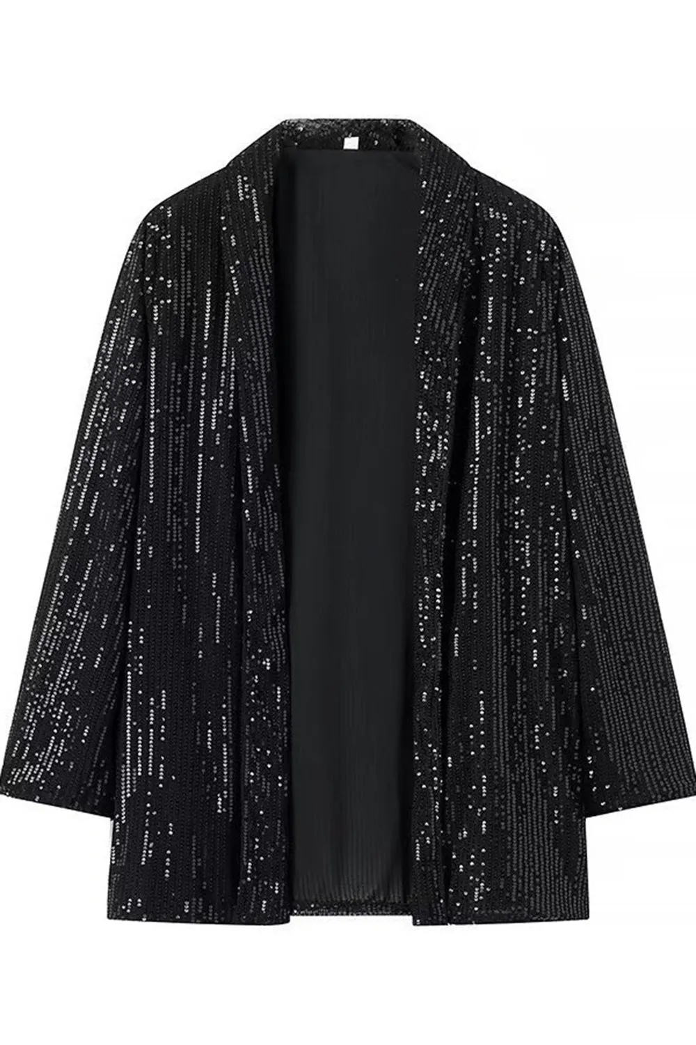 Nero Scintillante Paillettes 2 Pezzi Donna Abiti