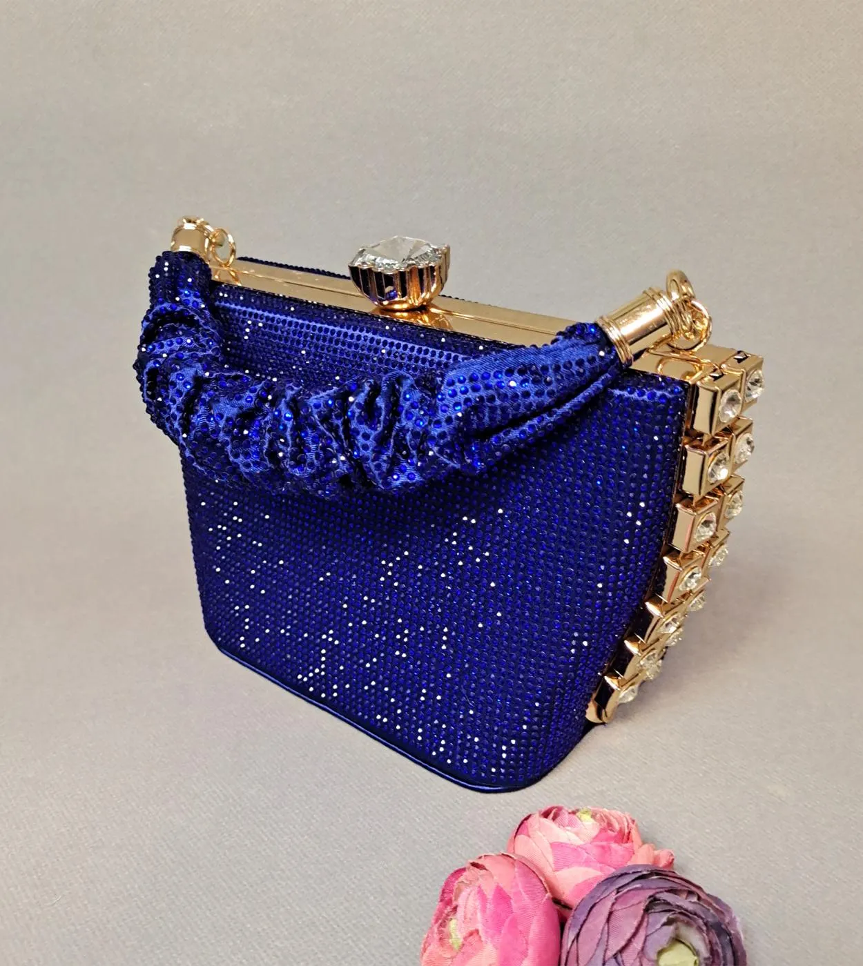 Nigerian Women Royal Blue Shoe Bag Set Bag Shoe Set Nigeria Party Size Nuovo
