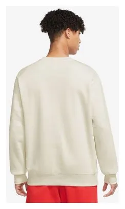 Nike Club Fleece Plus Long Sleeve Top White