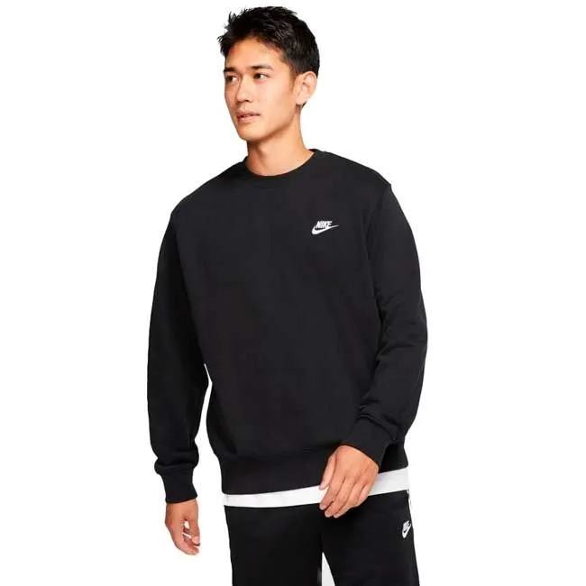 Nike Felpa Girocollo Nsw Club Uomo Nero