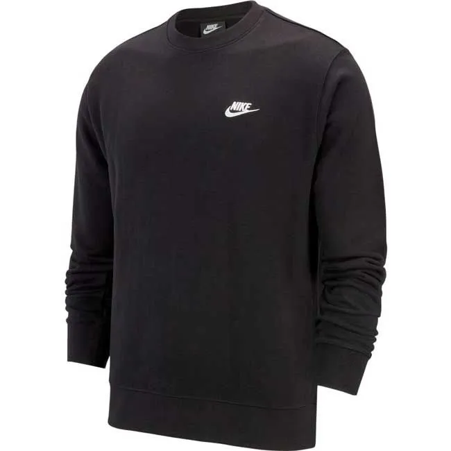 Nike Felpa Girocollo Nsw Club Uomo Nero