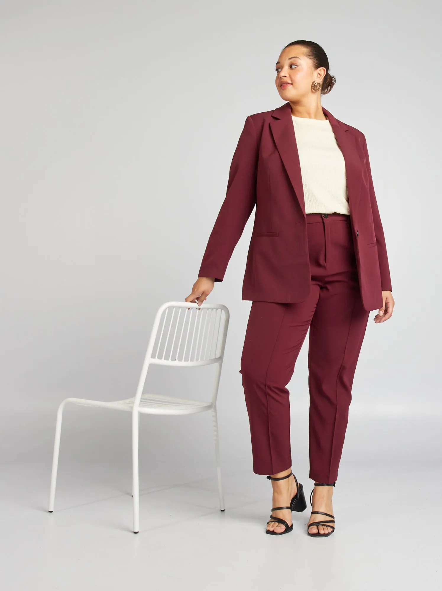 Pantaloni a sigaretta - ROSSO