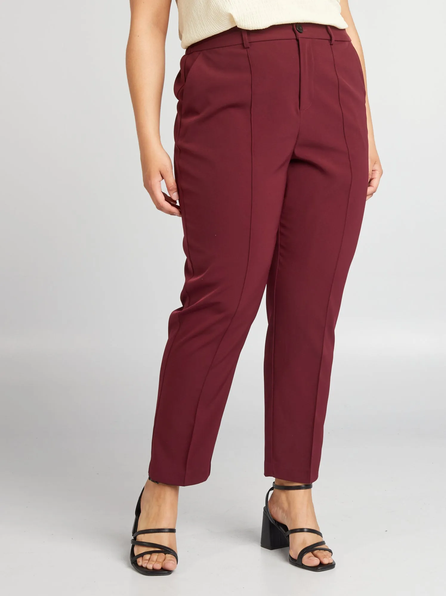 Pantaloni a sigaretta - ROSSO
