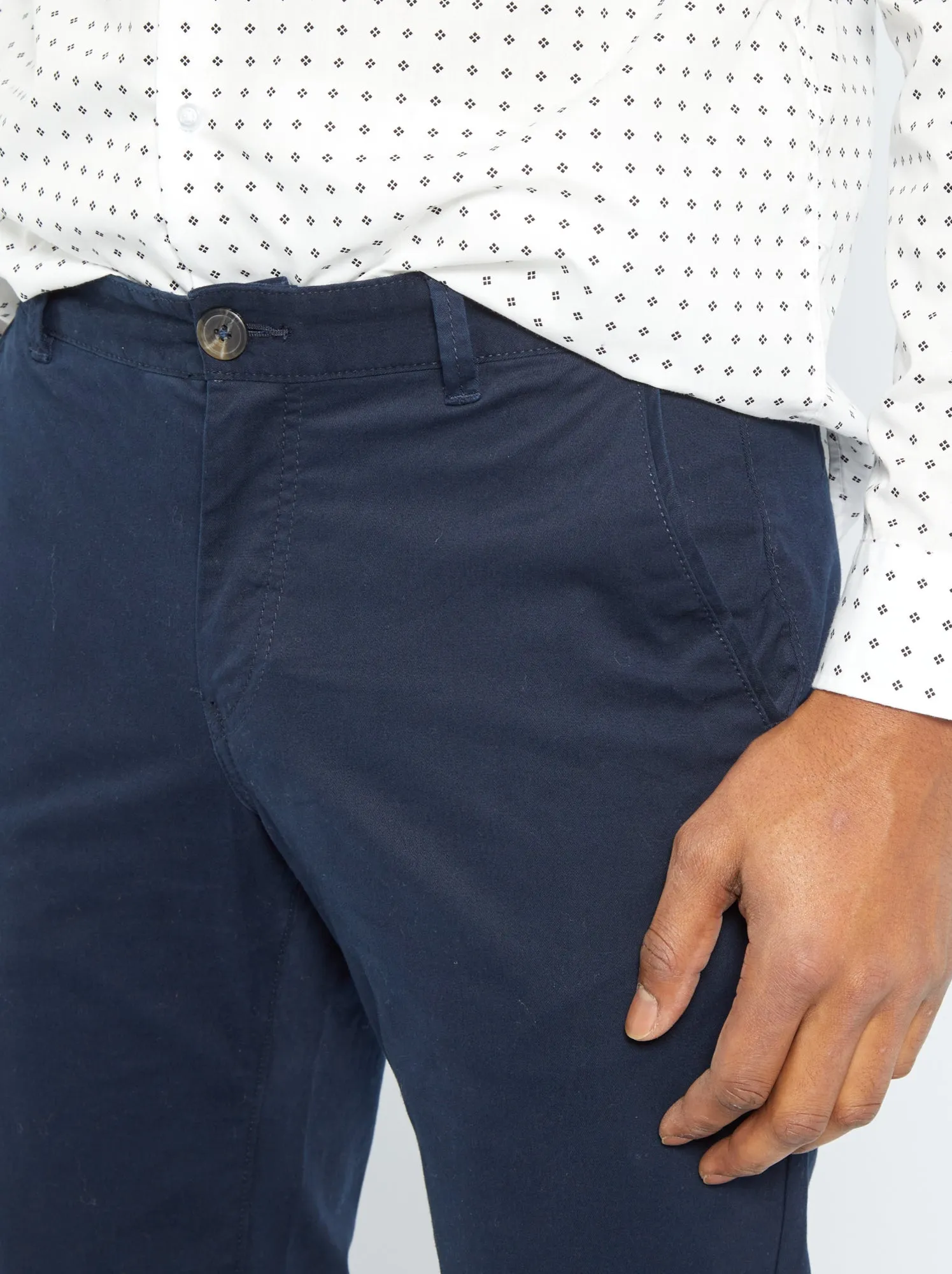 Pantaloni chino regular - blu