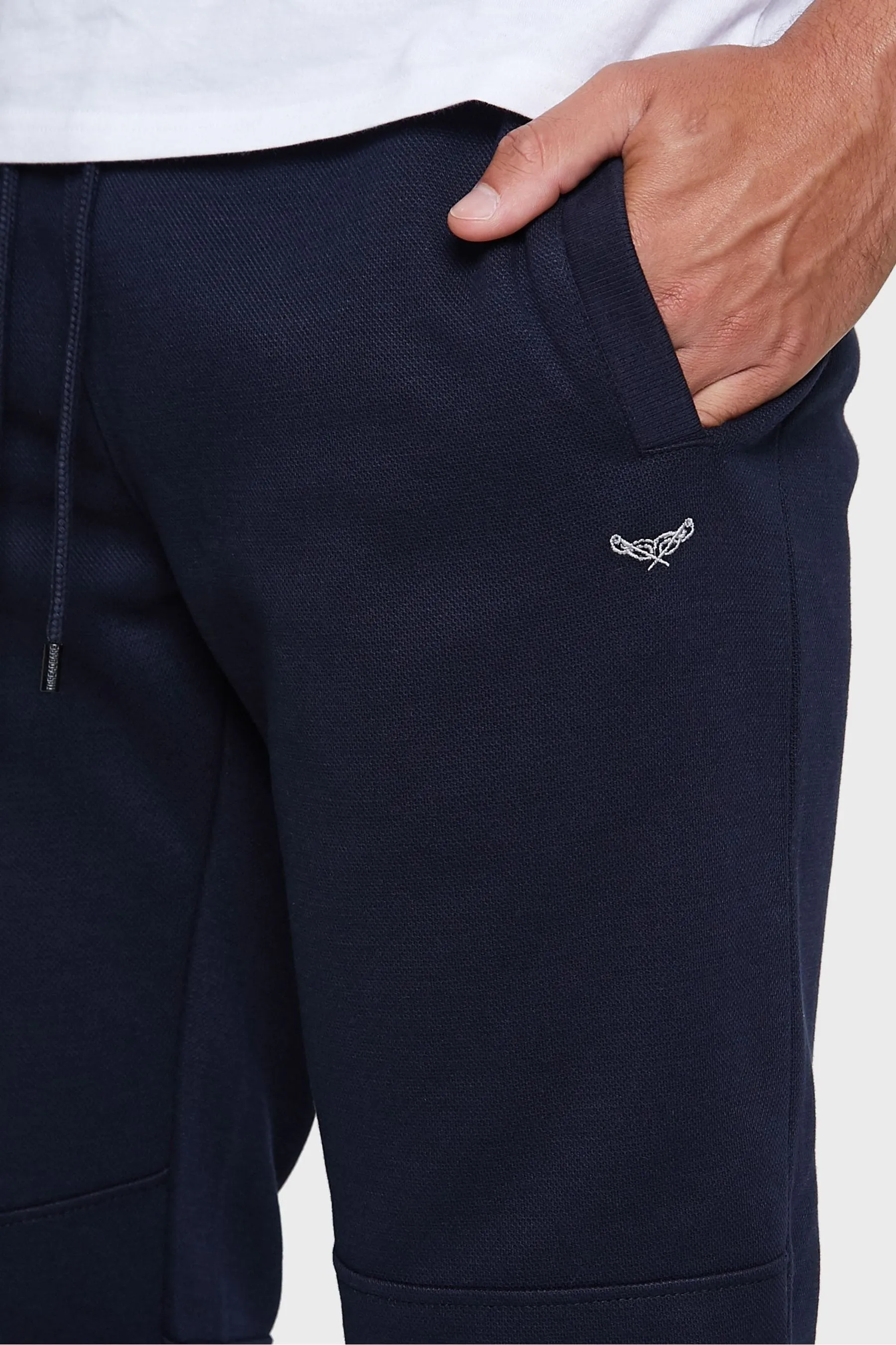 Pantaloni da jogging in piqué Threadbare Vestibilità attillata / Slim
