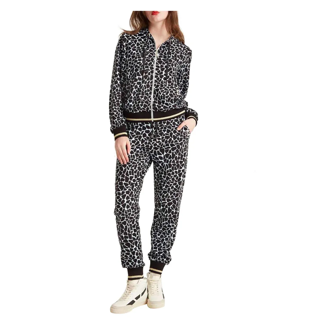 Pantaloni Donna Liu-Jo Sport Jogging Animalier