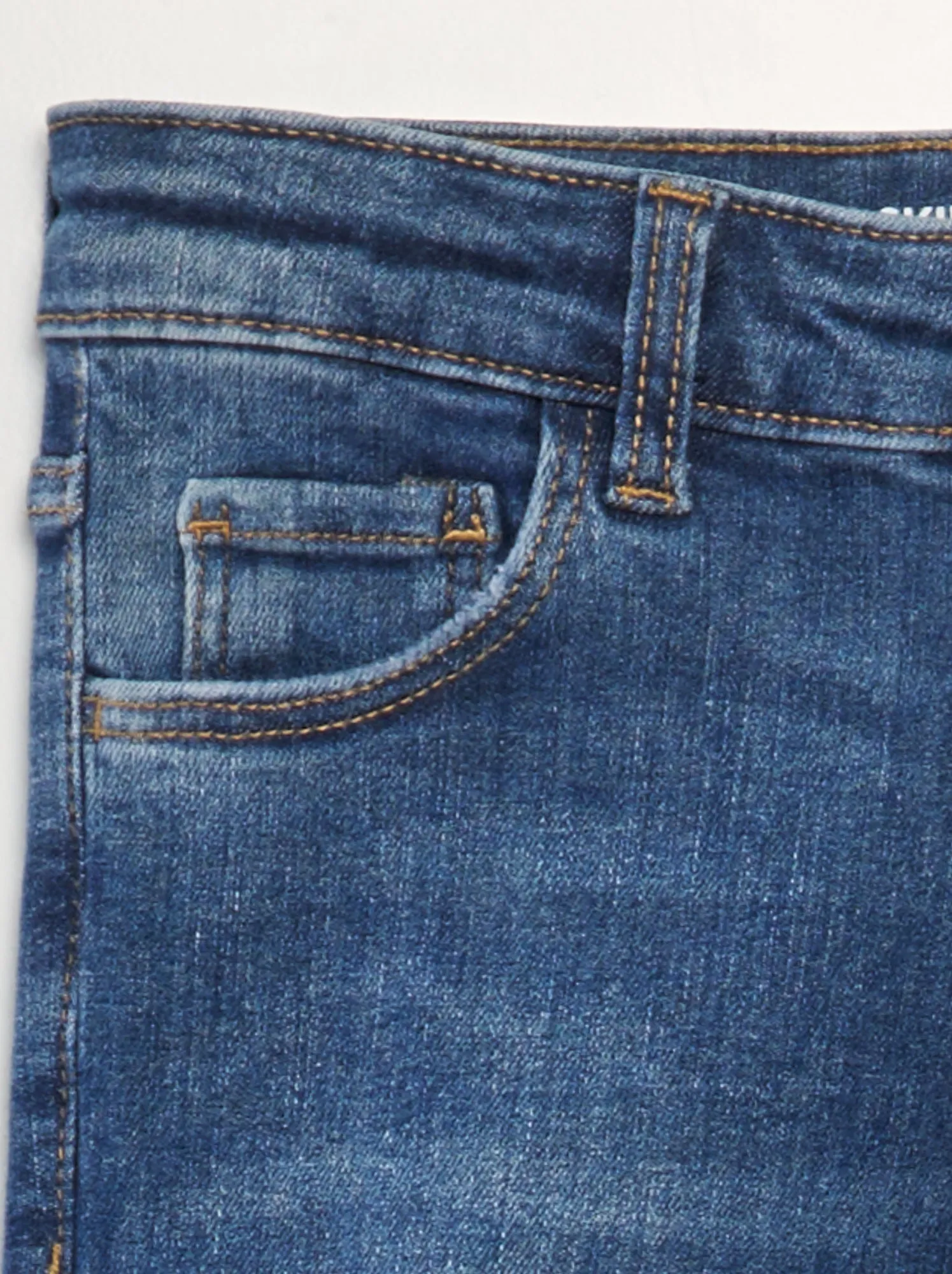 Pantaloni in denim skinny - BLU