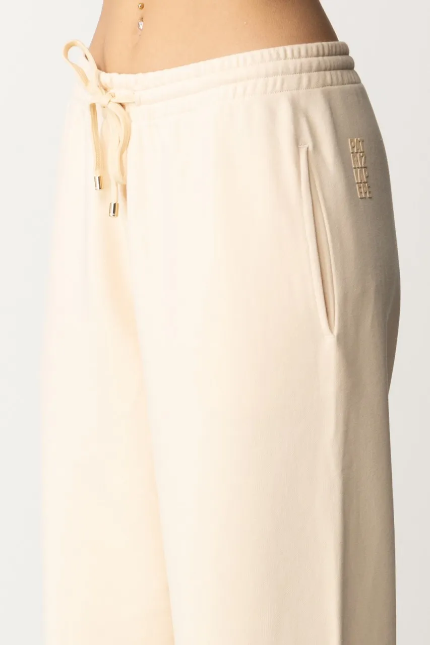Pantaloni jogging con coulisse Ivory Skin