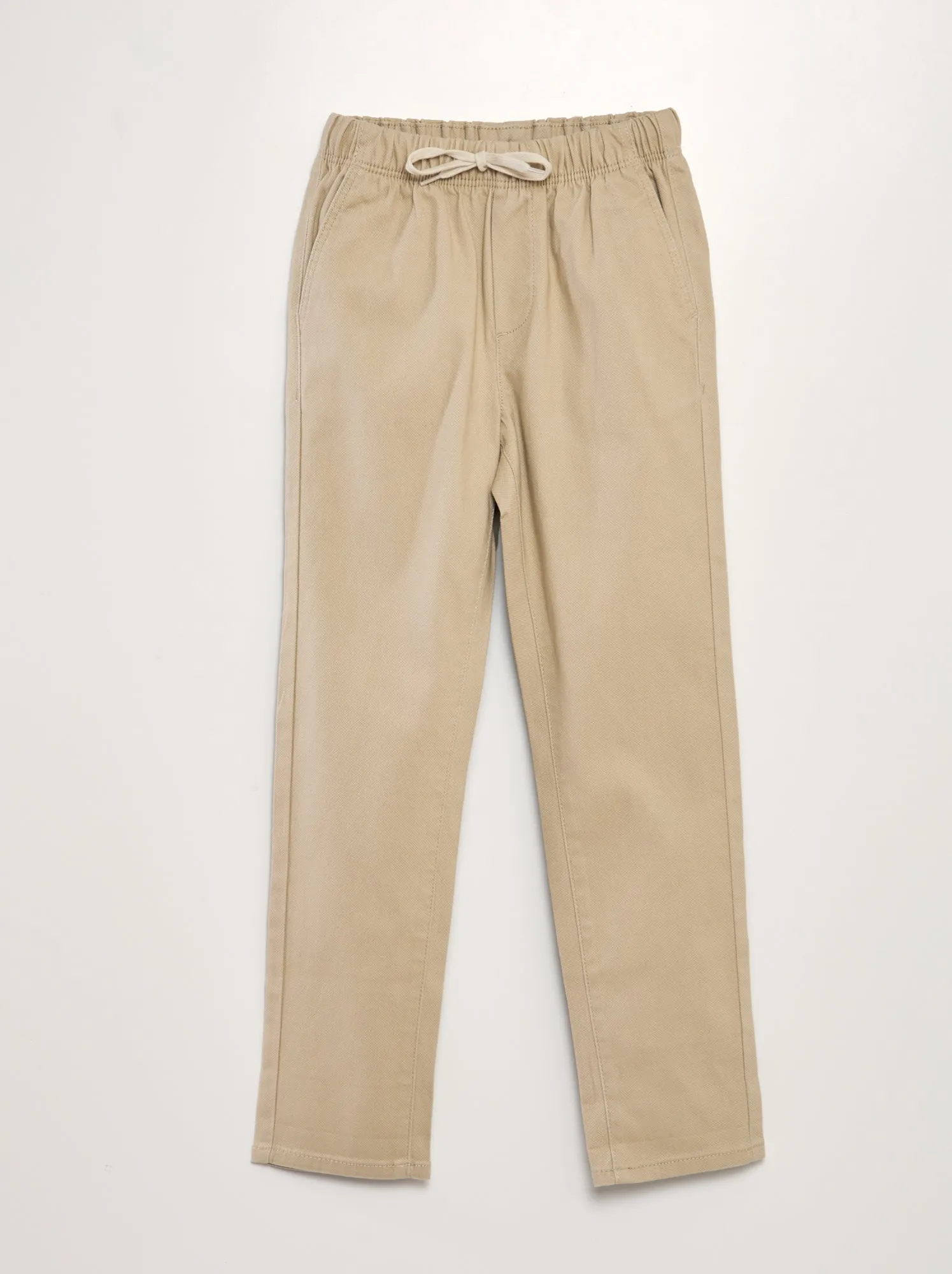 Pantaloni stile 'joggers' - BEIGE