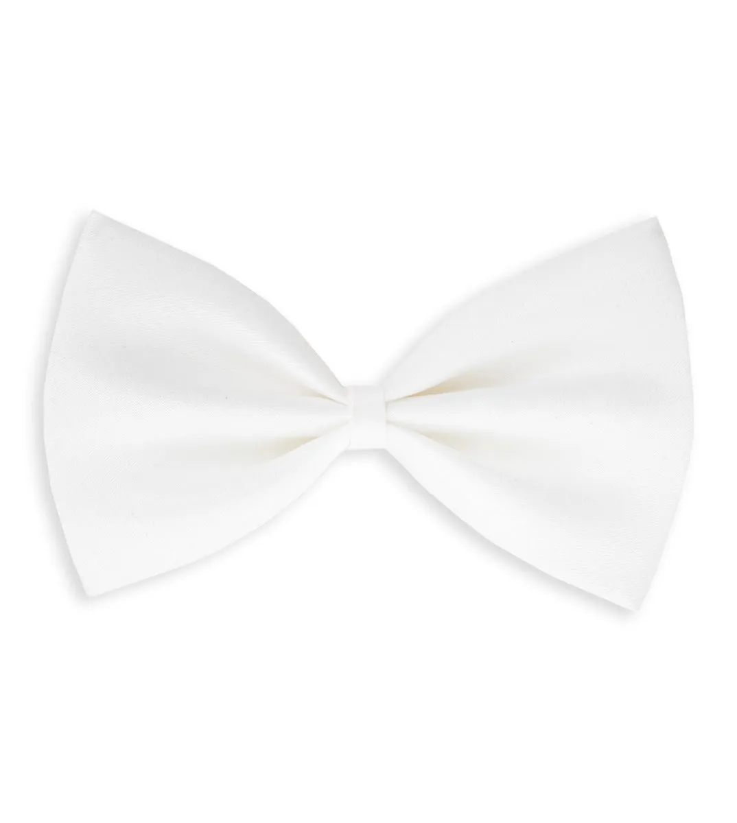 Papillon Farfalla Raso Uomo Unisex Cravattino Bianco Accessorio Elegante Cerimonia Casual Basic GIOSAL-CP1072A