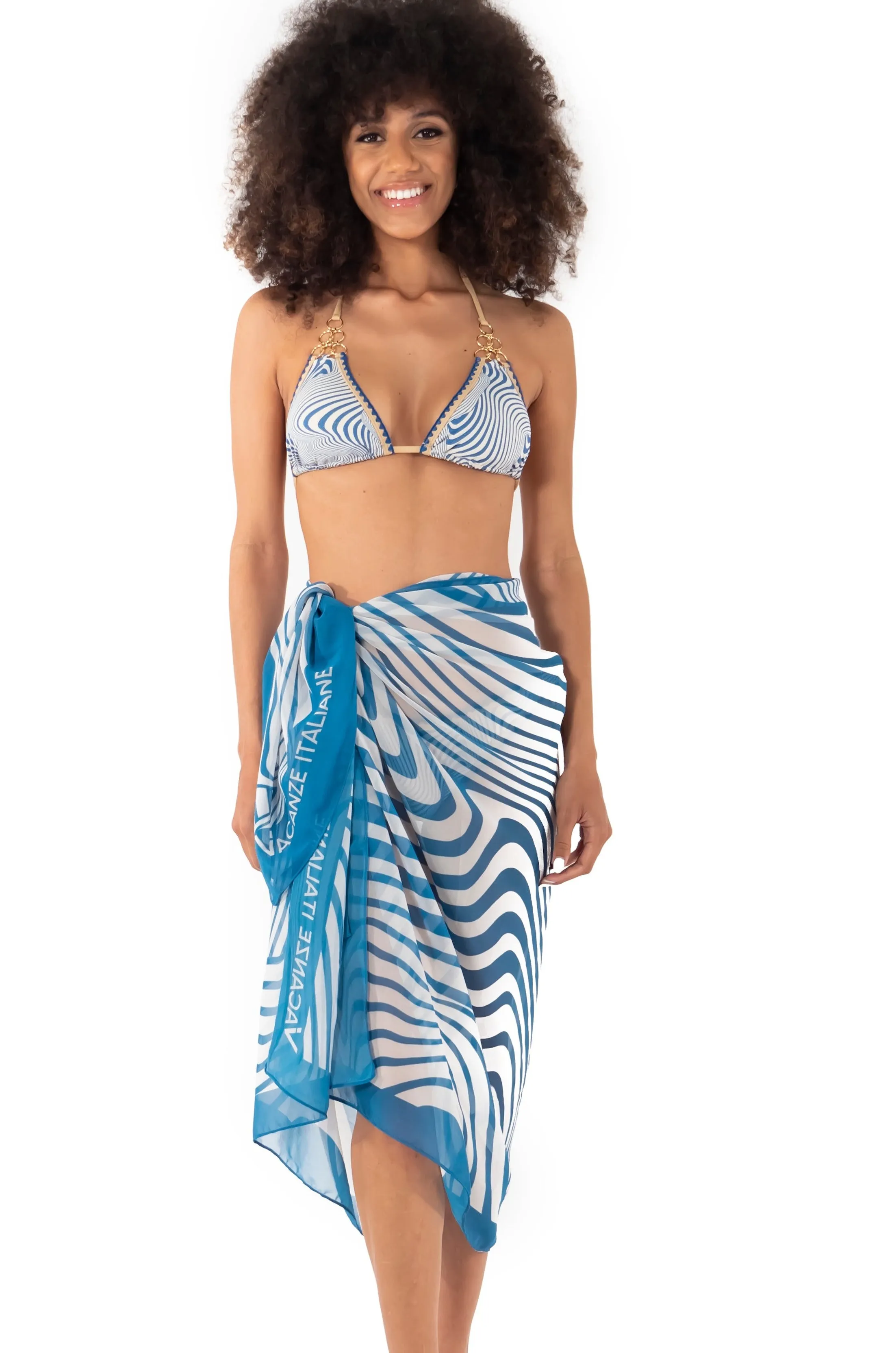 PAREO FOULARD DIGITAL WAVES