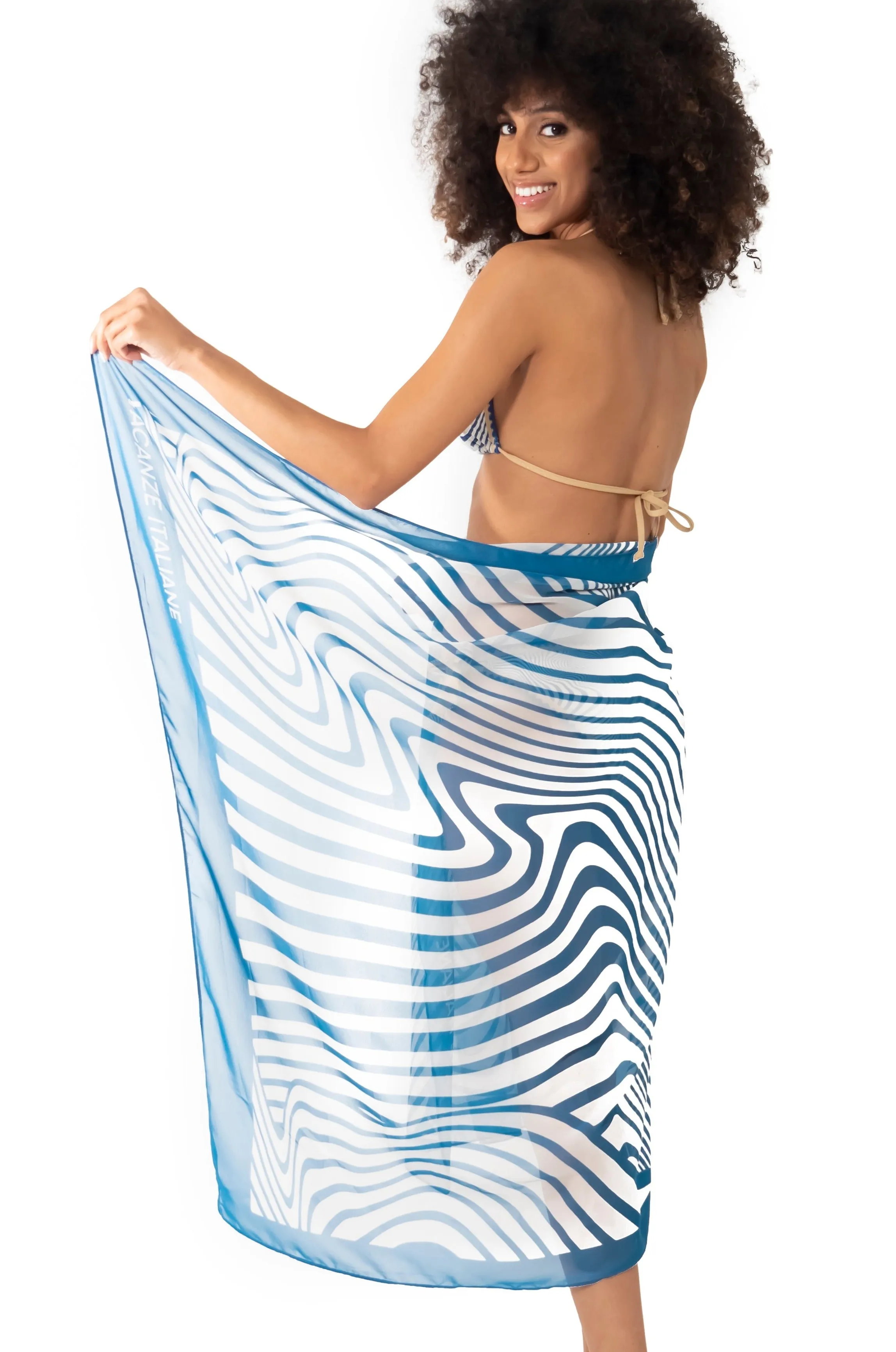 PAREO FOULARD DIGITAL WAVES