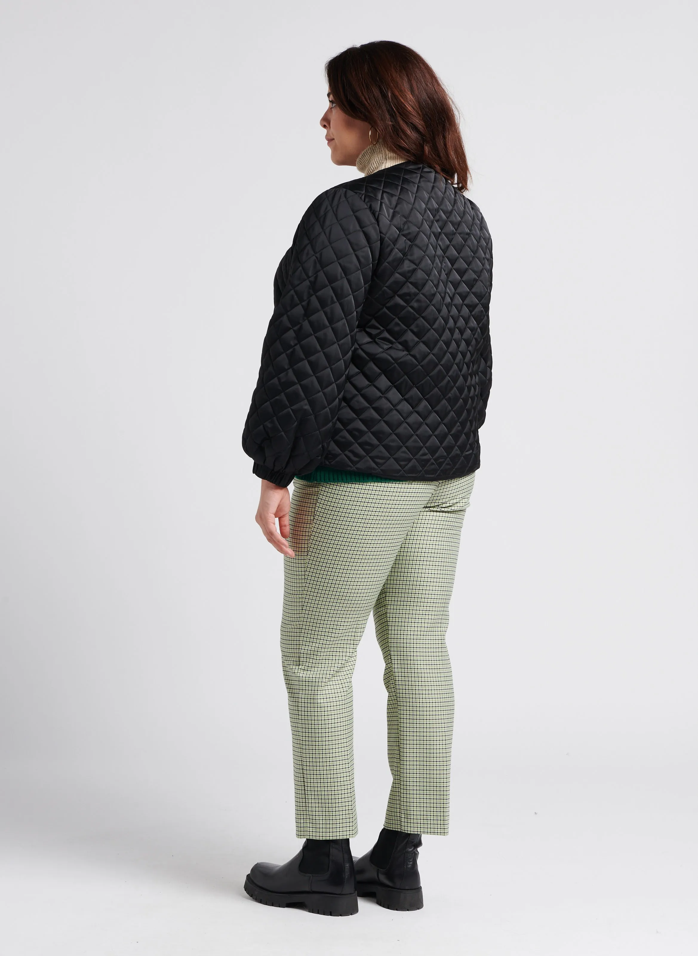  PERSONA by Marina Rinaldi   RADAR - Pantaloni dritti con motivo | Verde