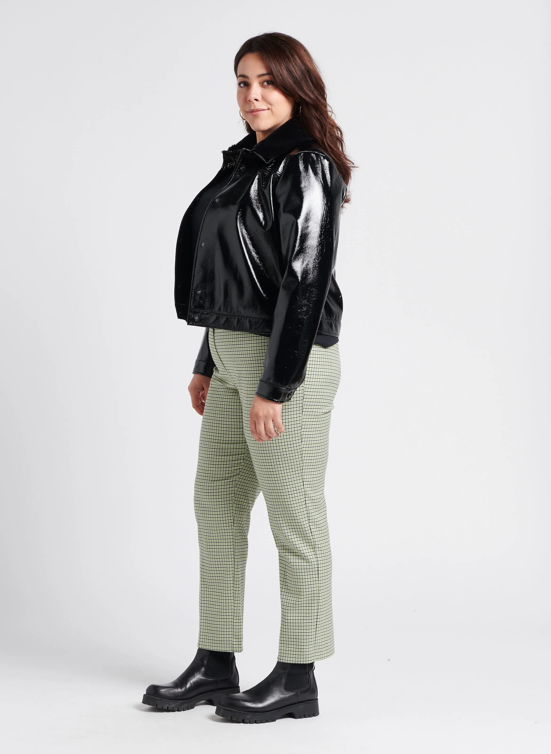 PERSONA by Marina Rinaldi   RADAR - Pantaloni dritti con motivo | Verde