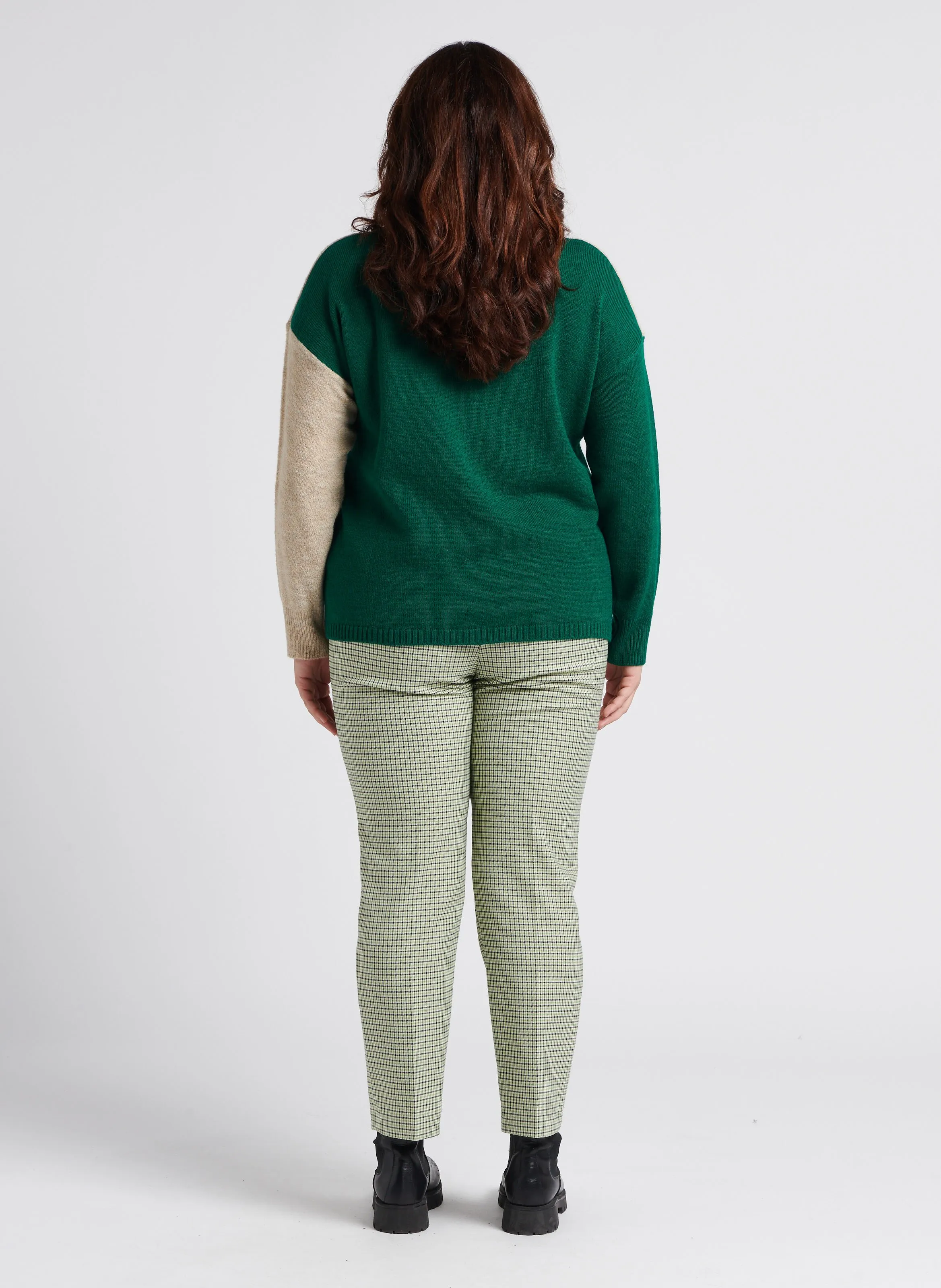  PERSONA by Marina Rinaldi   RADAR - Pantaloni dritti con motivo | Verde