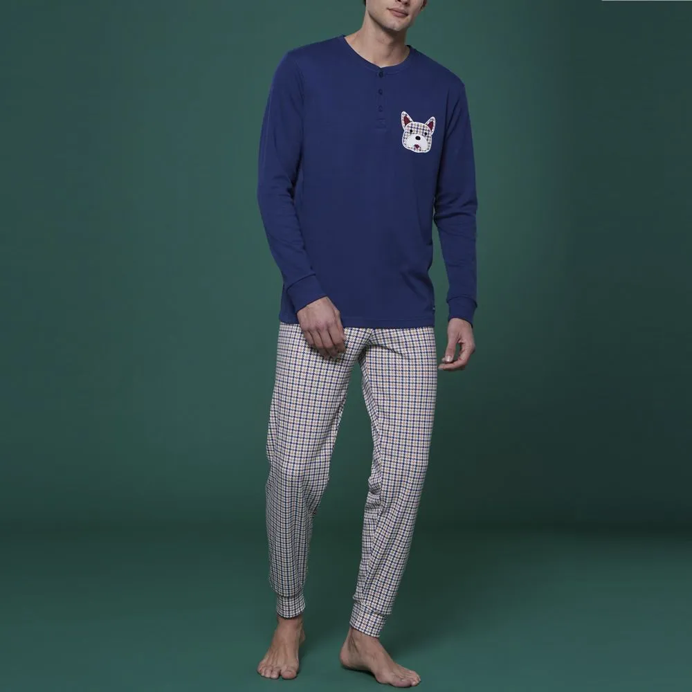 pigiama da uomo caldo cotone fc2538as bigghi noi di notte 